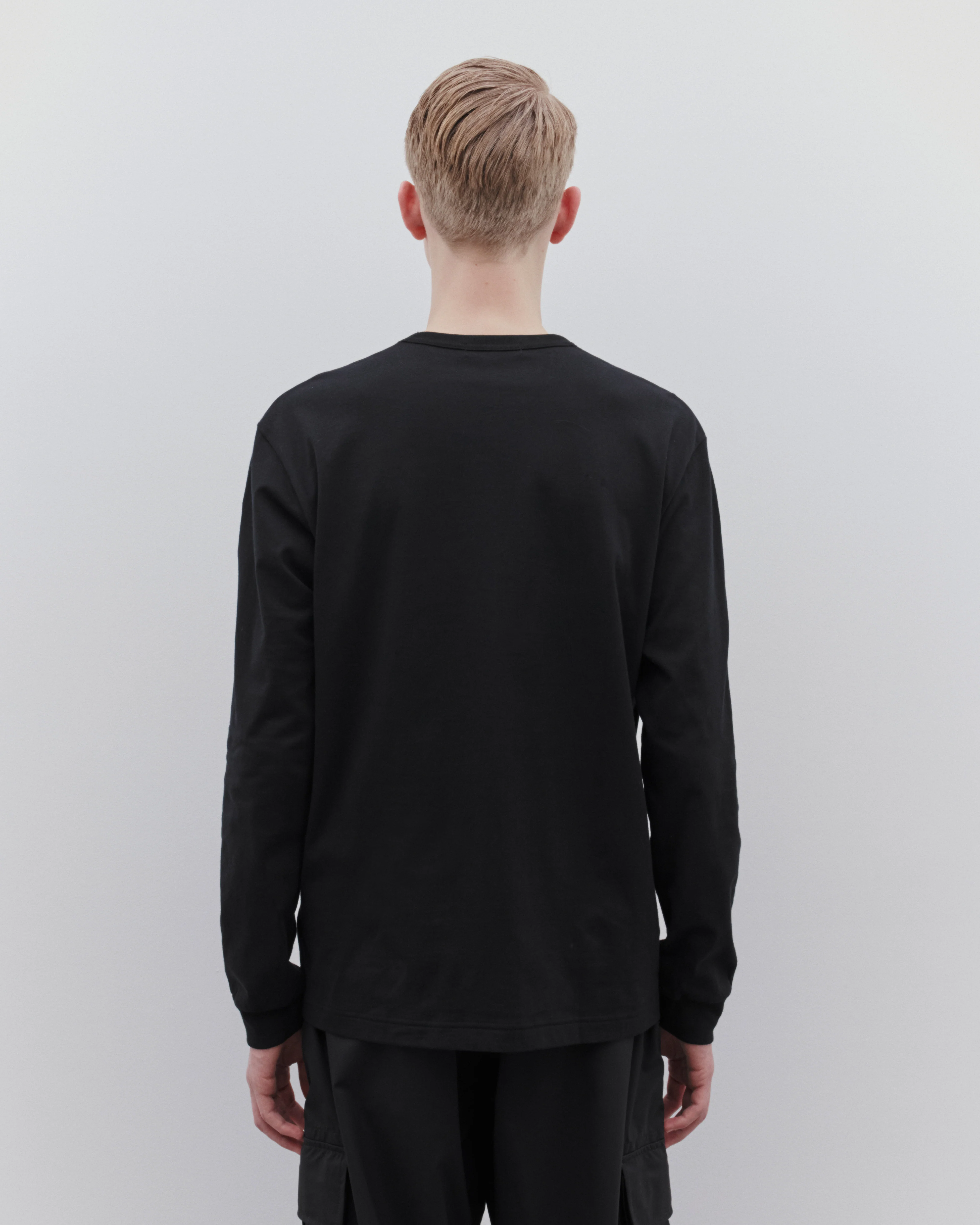 CDG Homme - Men’s Long Sleeve T-Shirt - (Black) - Image 4