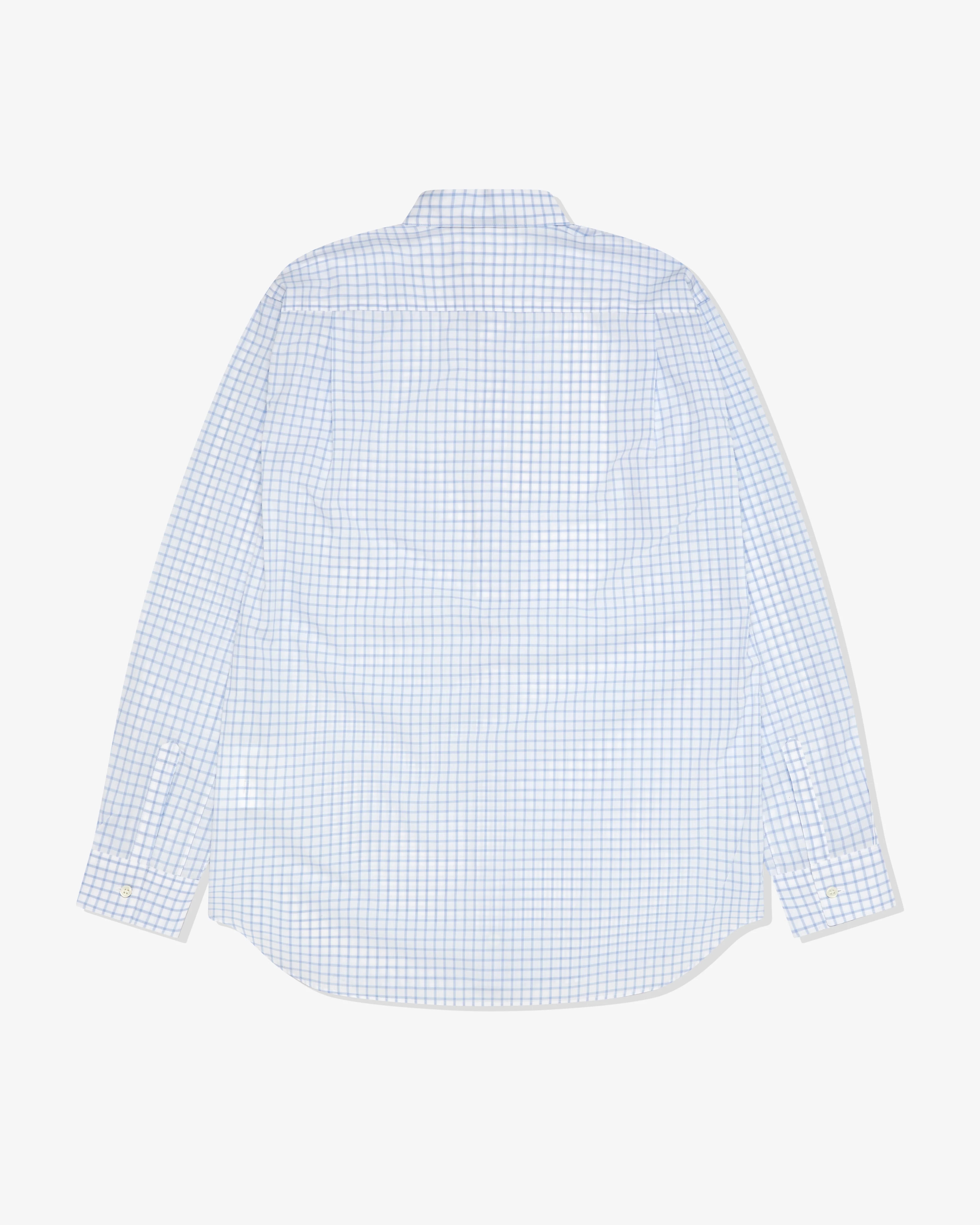 CDG Shirt Forever - Classic Fit Cotton Shirt - (White Check) - Image 2