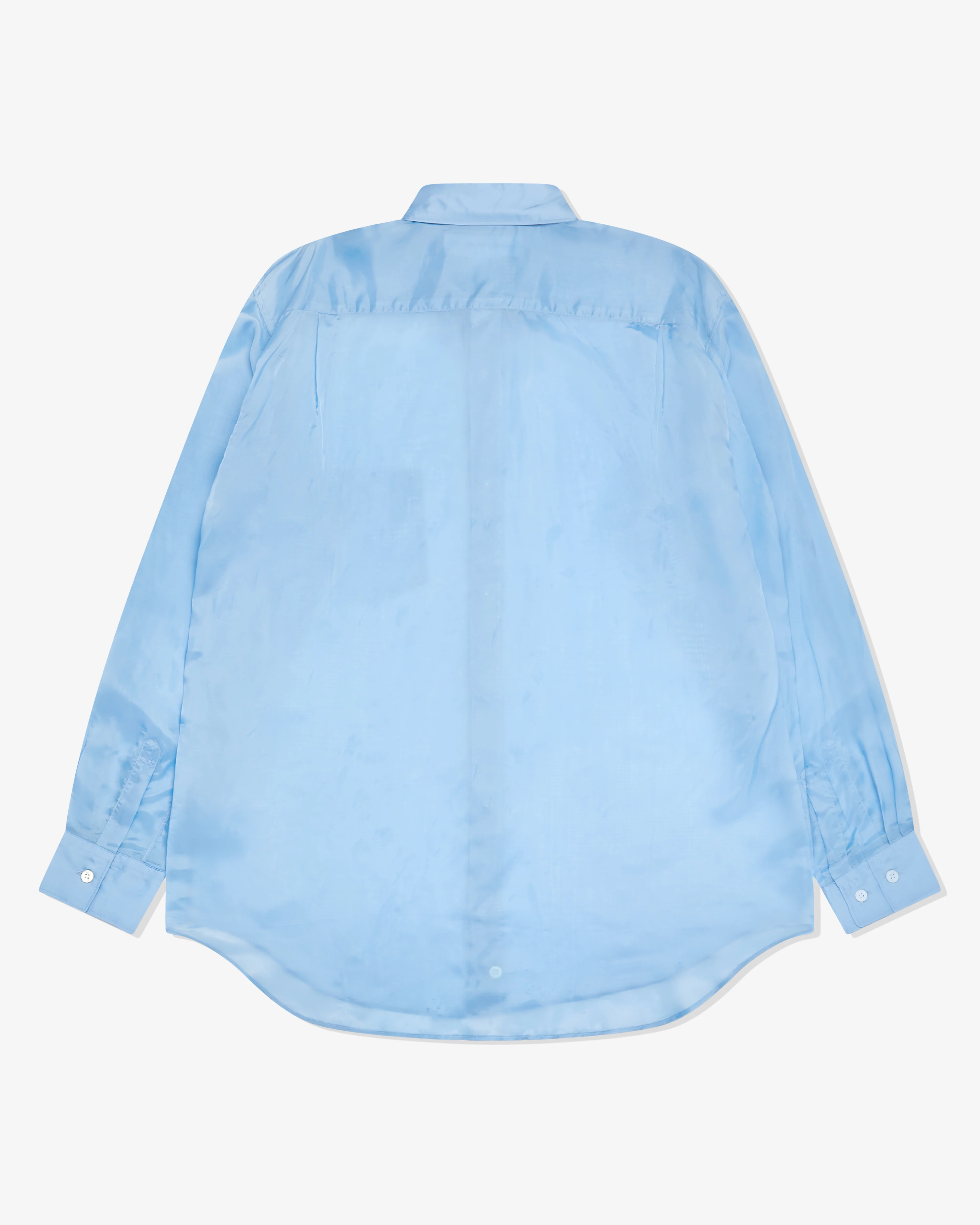 CDG Shirt Forever - Classic Fit Cupro Shirt - (Blue) - Image 2