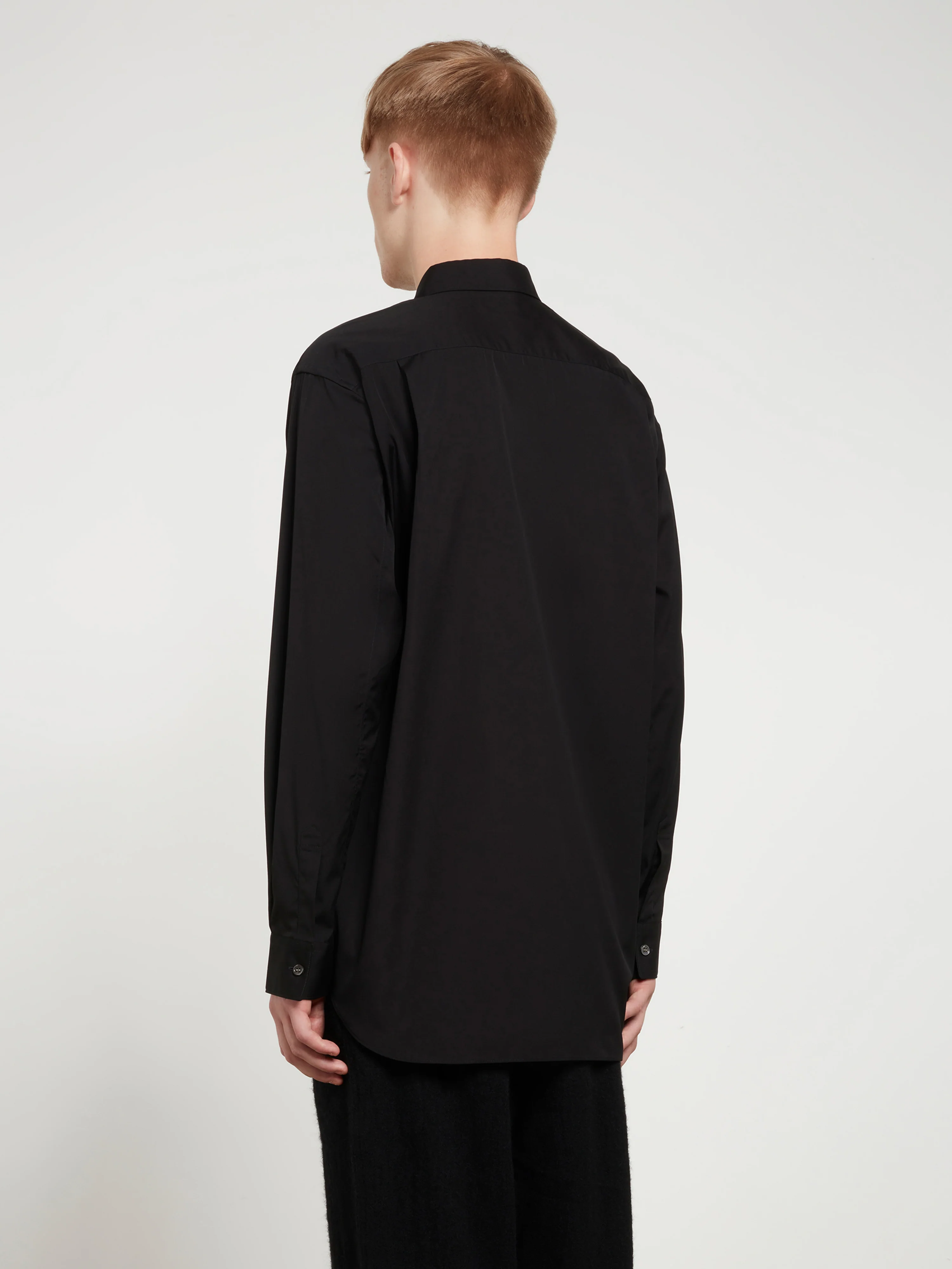 CDG Shirt Forever - Classic Fit Cotton Shirt - (Black) - Image 5