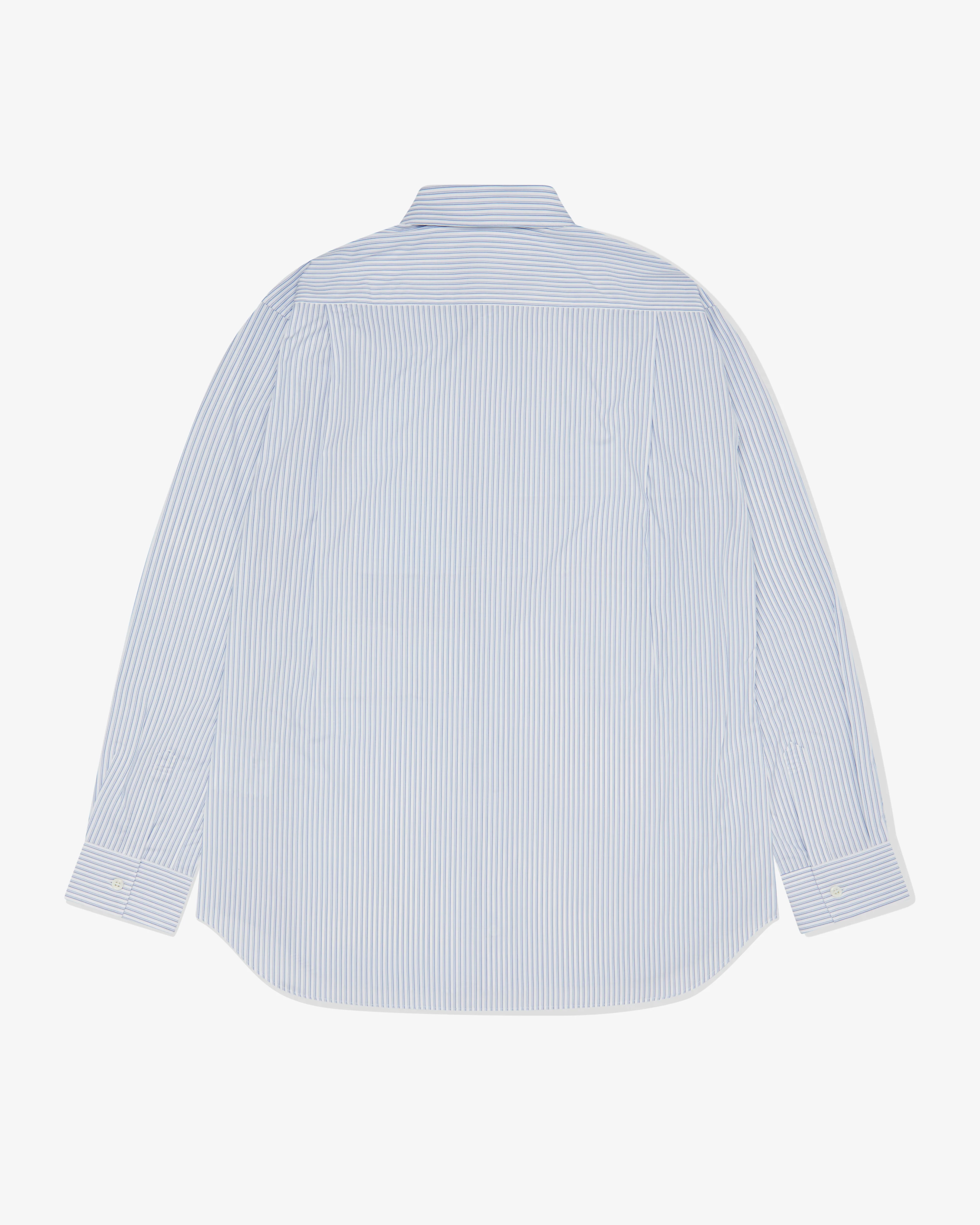 CDG Shirt Forever - Classic Fit Patchwork Shirt - (Stripe 1/Mix) - Image 2