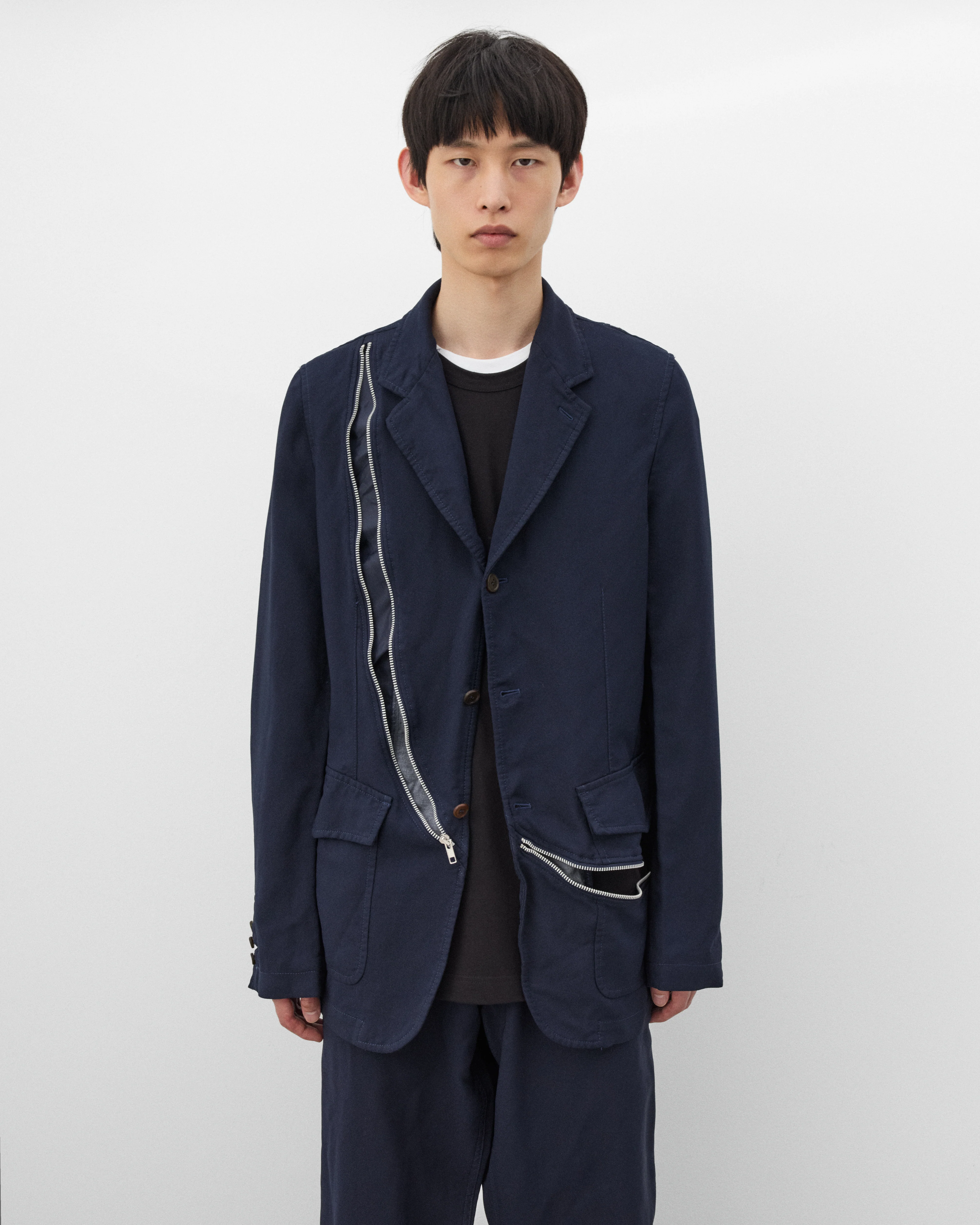 CDG Shirt - Men's Zip Blazer - (Black) - Image 3