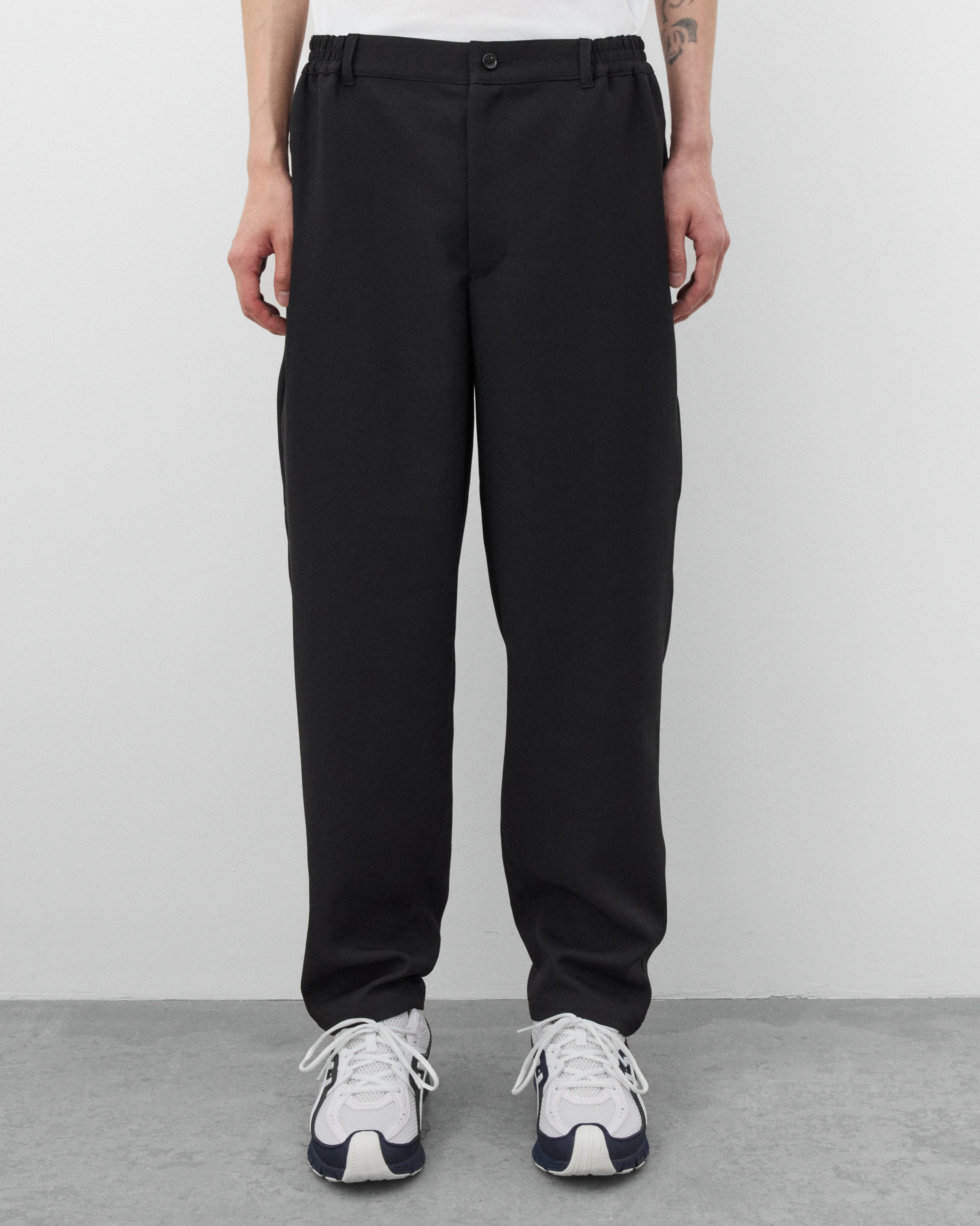 CDG Shirt - Men's Tapered Fit Trousers - (Black) - Image 3