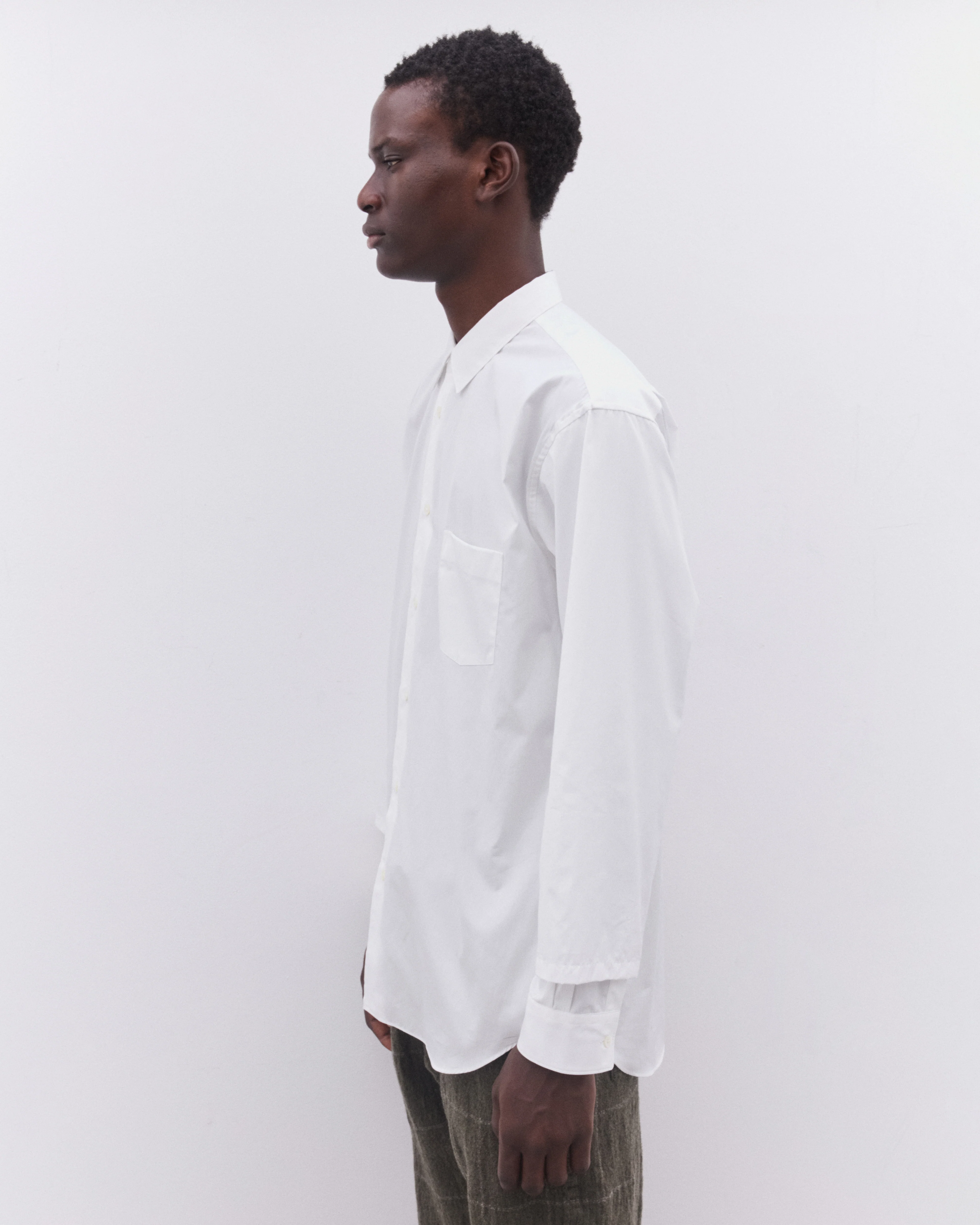CDG Shirt - Men’s Sleeve Overlay Shirt - (White) - Image 3