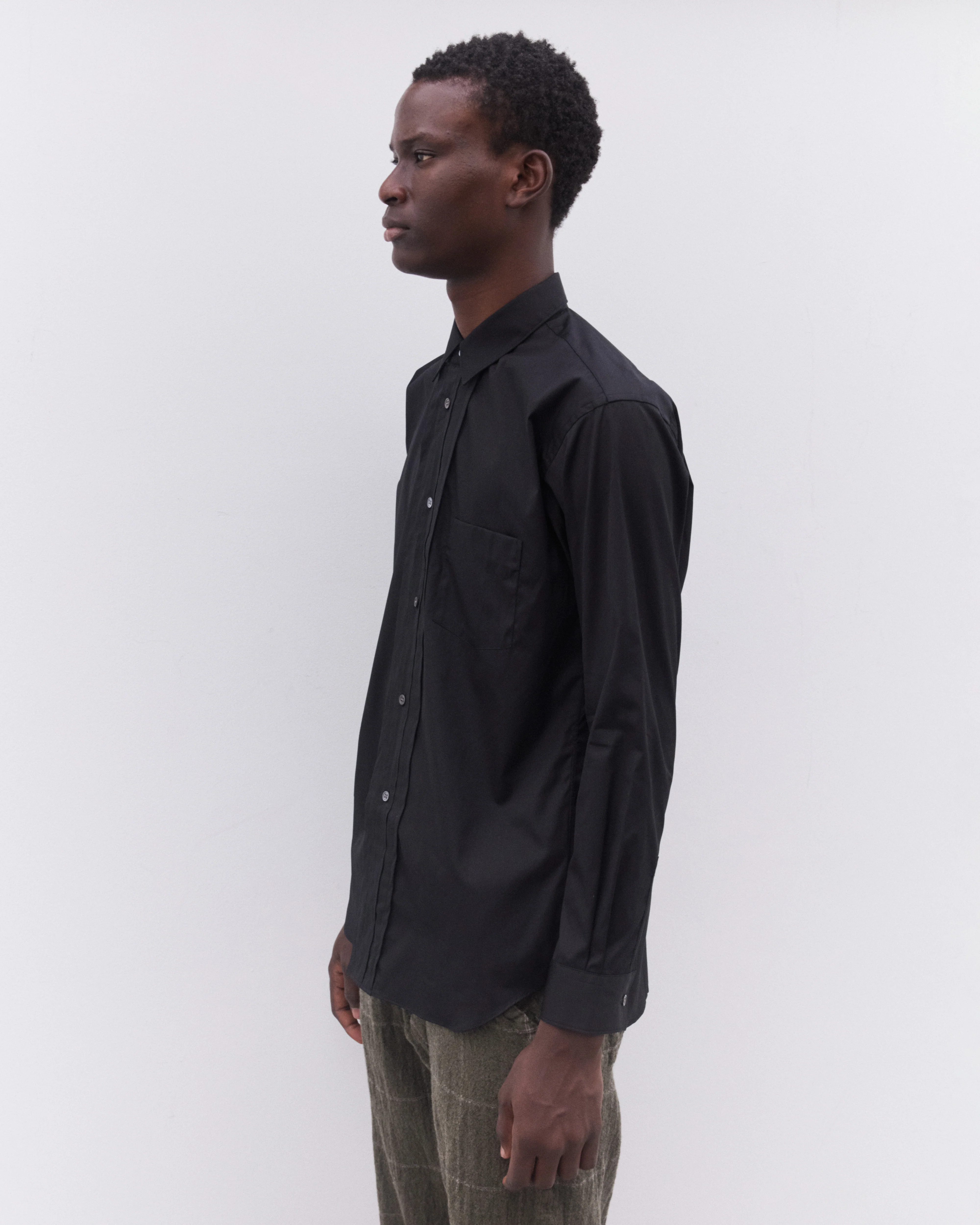 CDG Shirt - Men’s Triple Placket Shirt - (Black) - Image 3
