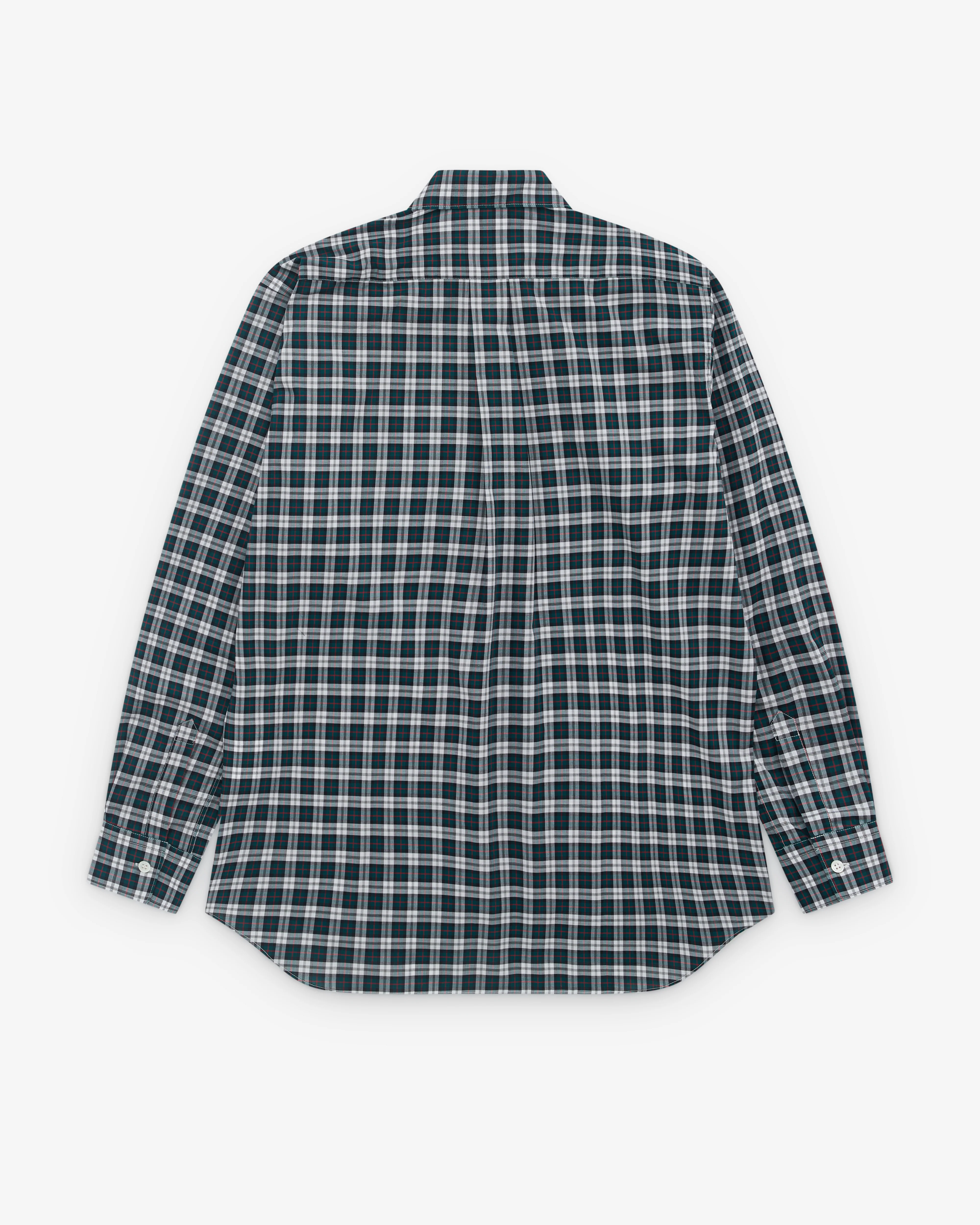 CDG Shirt - Men’s Check Shirt - (Green/White) - Image 2