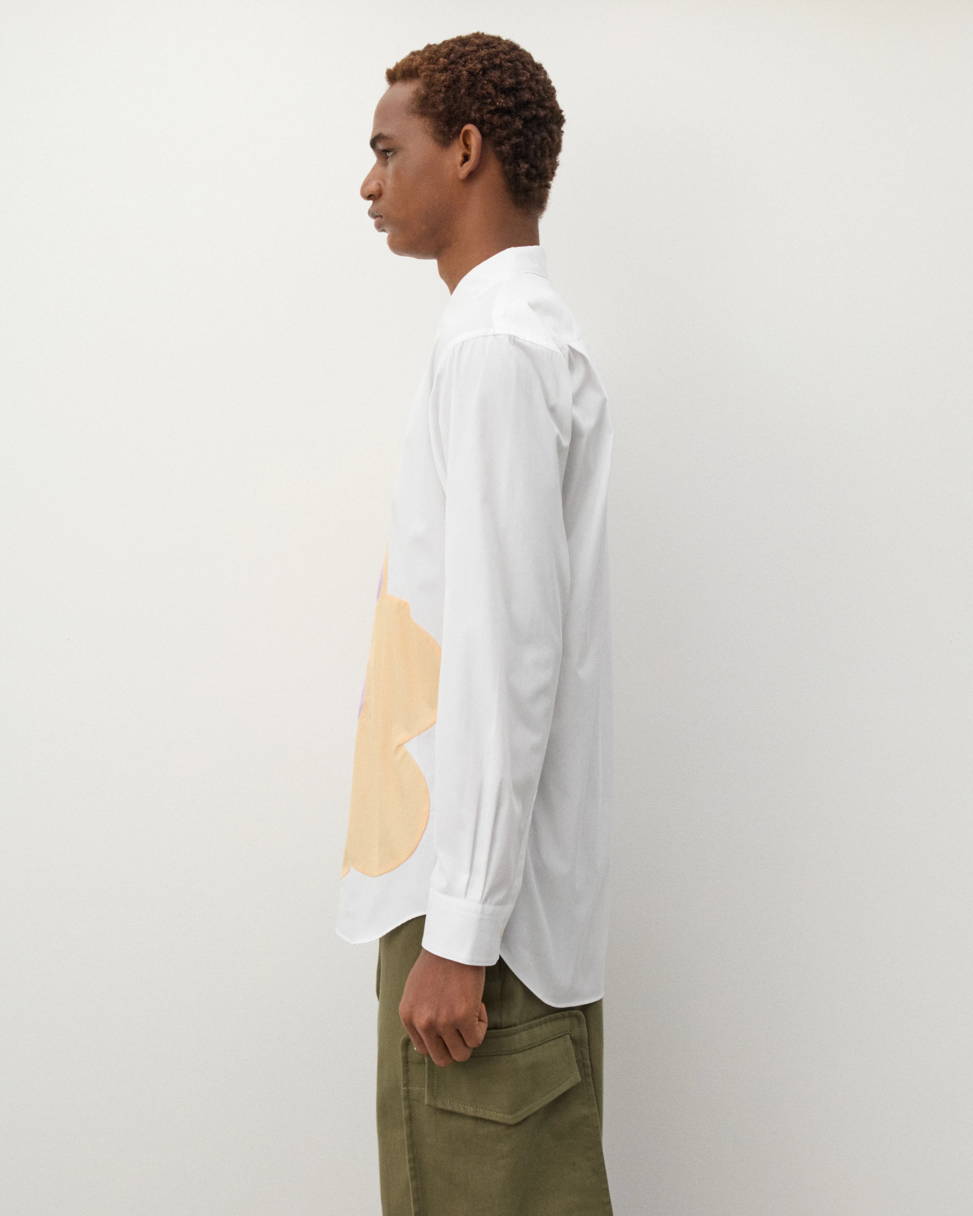 CDG Shirt - Men's Geometric Pattern Shirt - (White) - Image 4