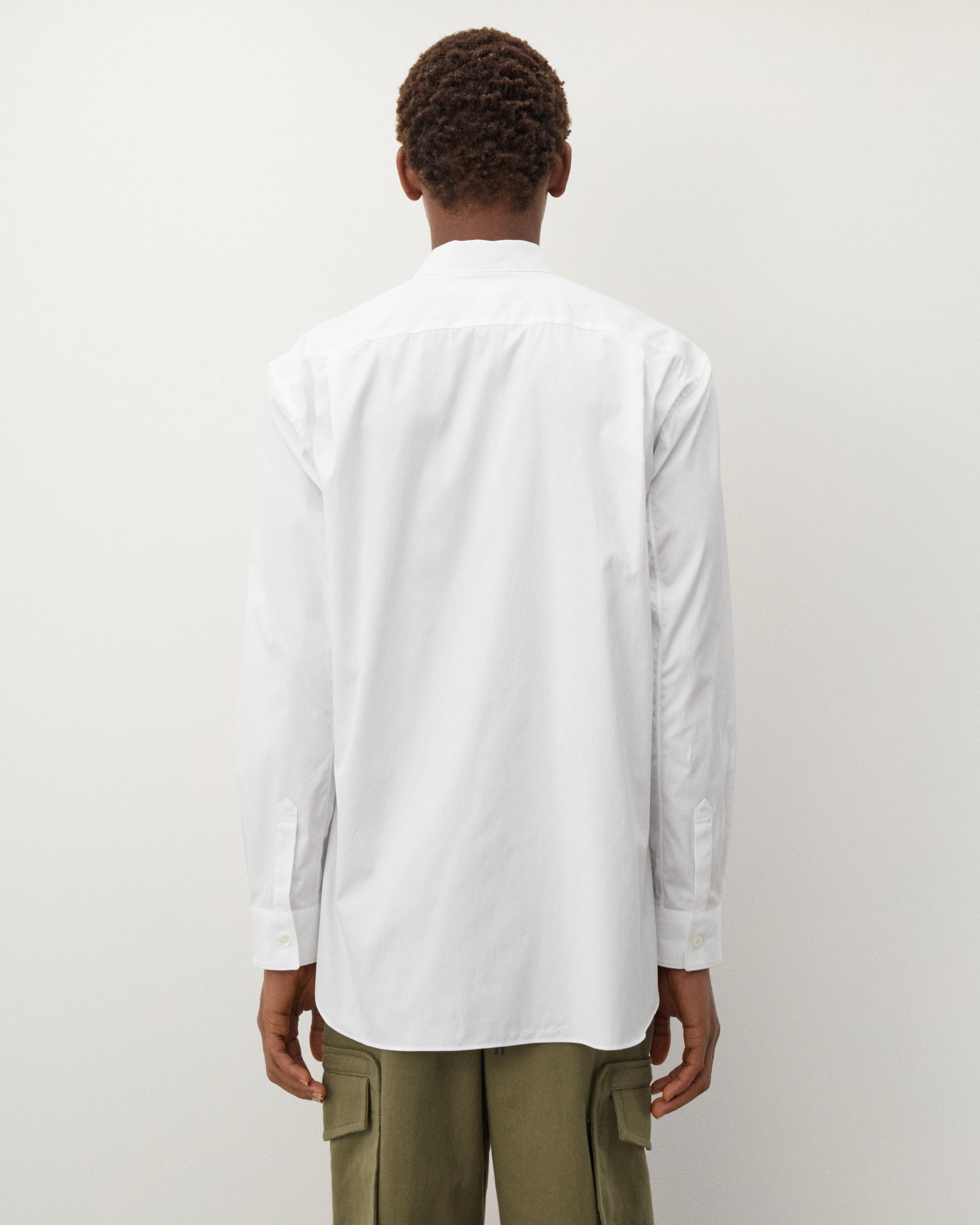 CDG Shirt - Men's Geometric Pattern Shirt - (White) - Image 5