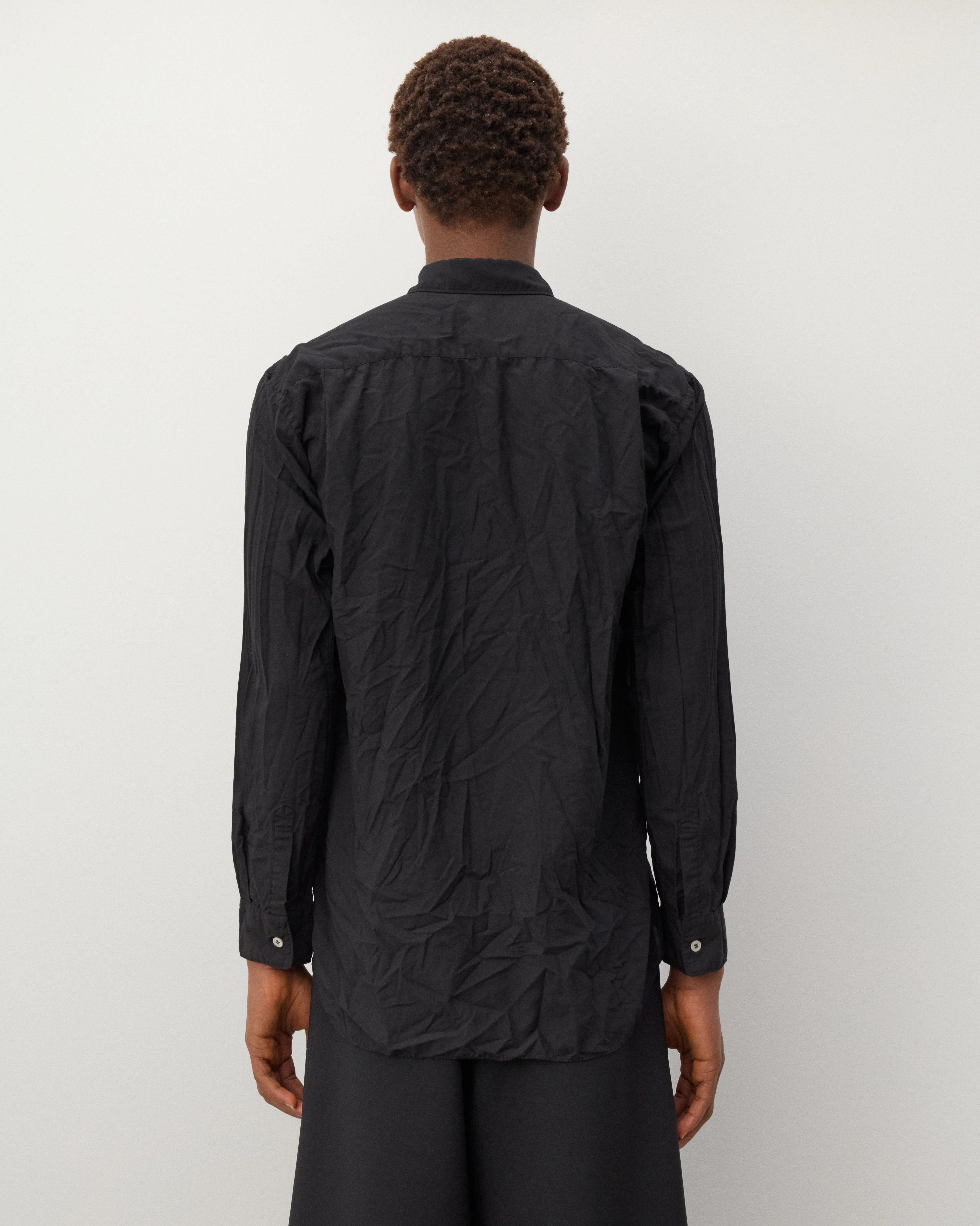 CDG Shirt - Men's Contrast Shapes Shirt - (Black/White) - Image 4