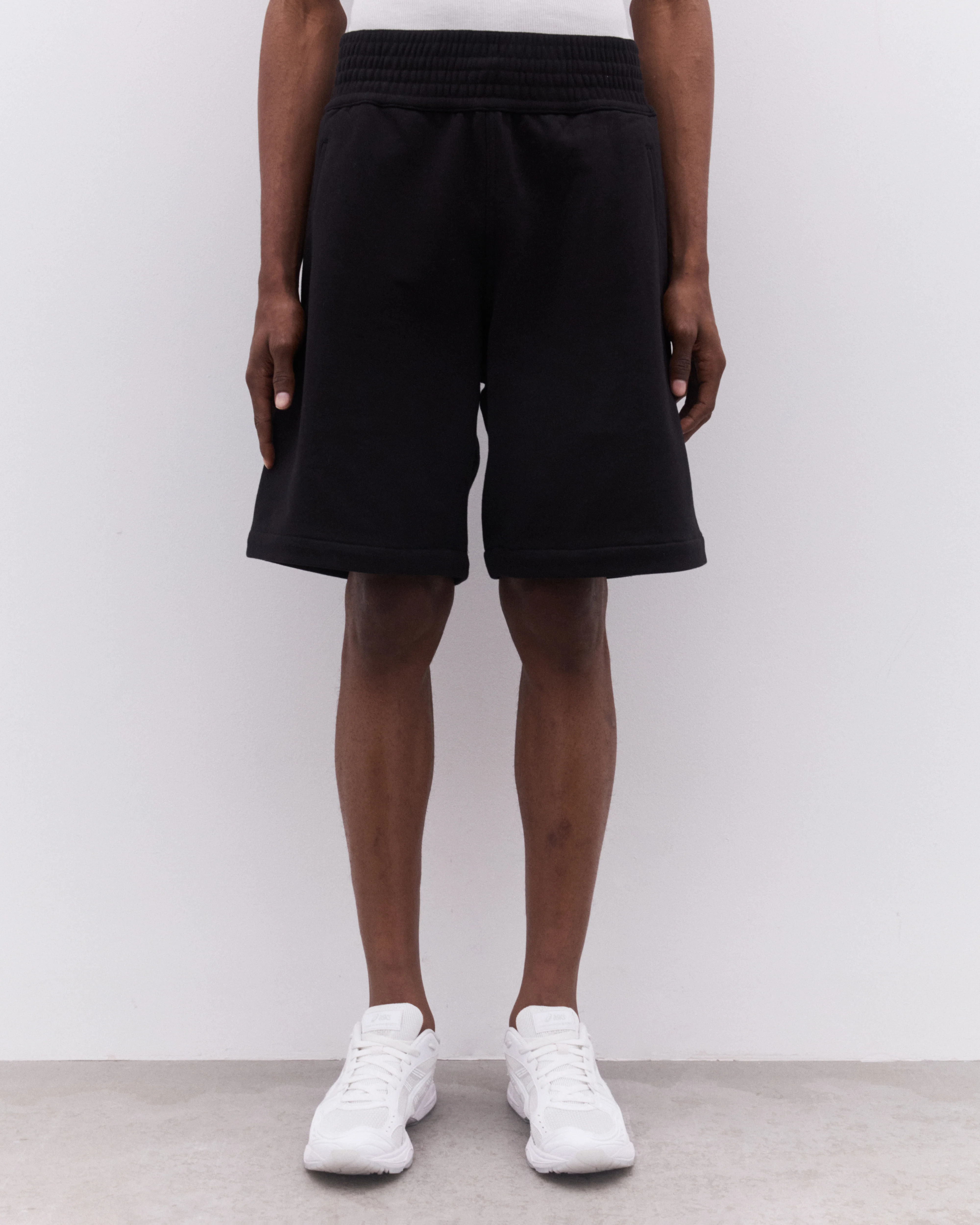 CDG Shirt - Men’s Cotton Sweat Shorts - (Black) - Image 2