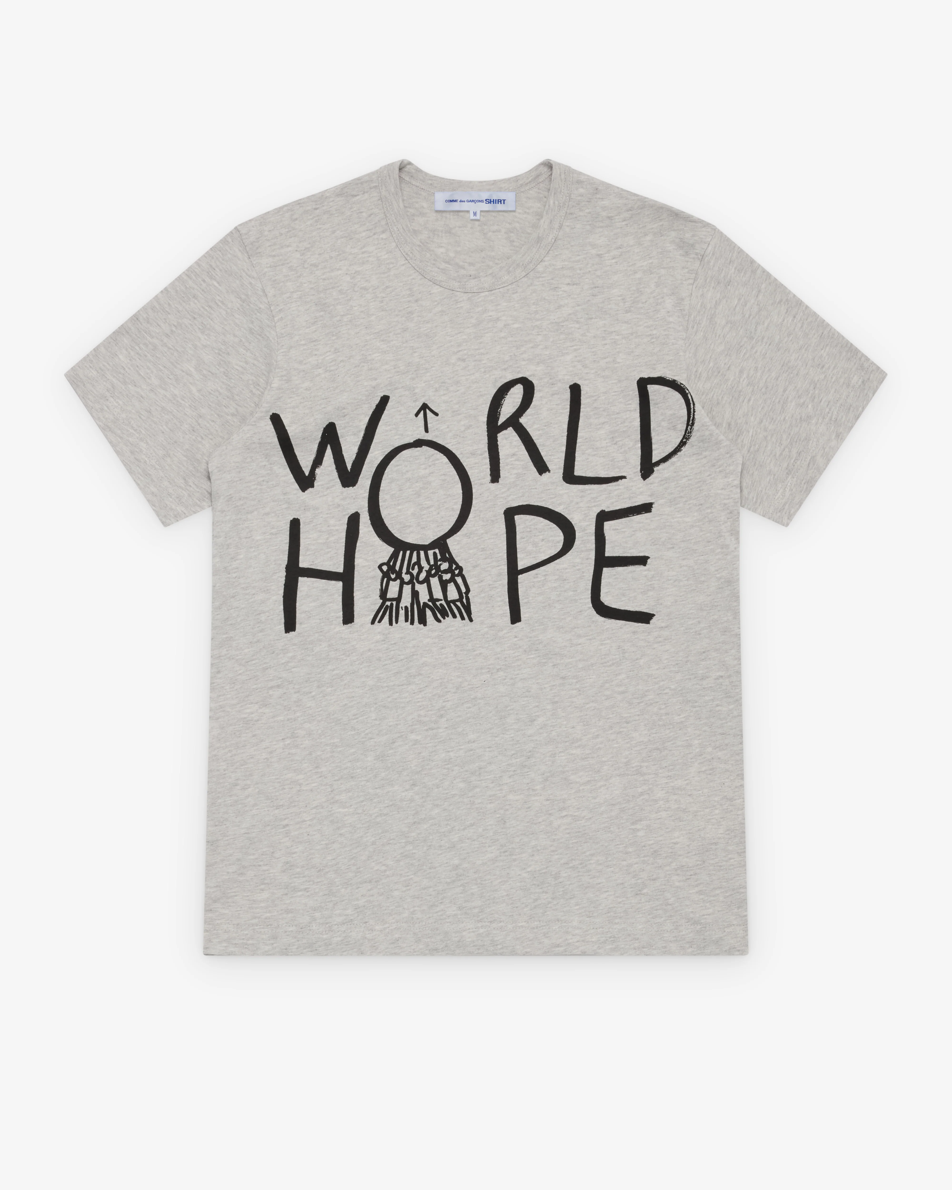 CDG Shirt - Men's World Hope T-Shirt - (Grey)