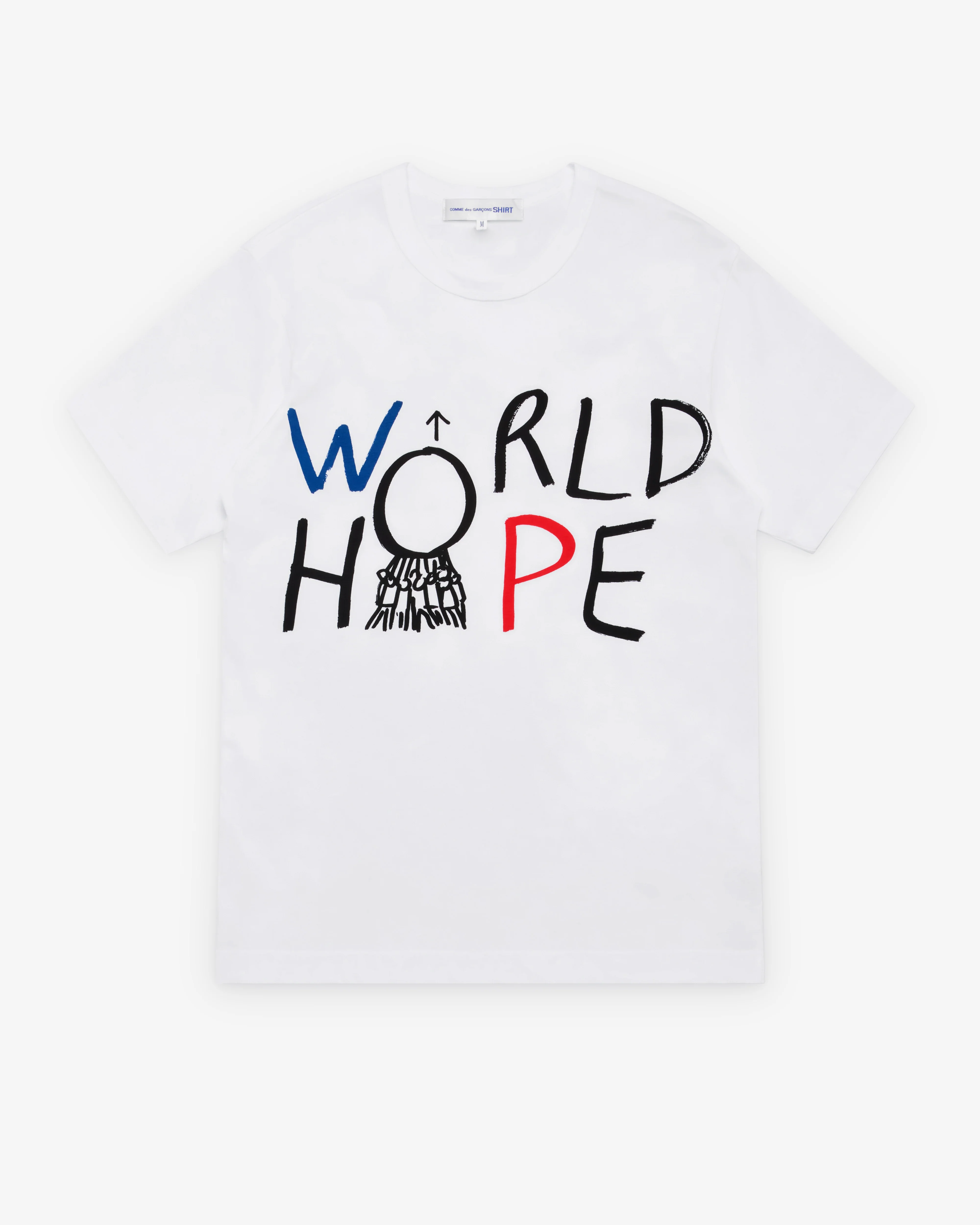 CDG Shirt - Men's World Hope T-Shirt - (White)