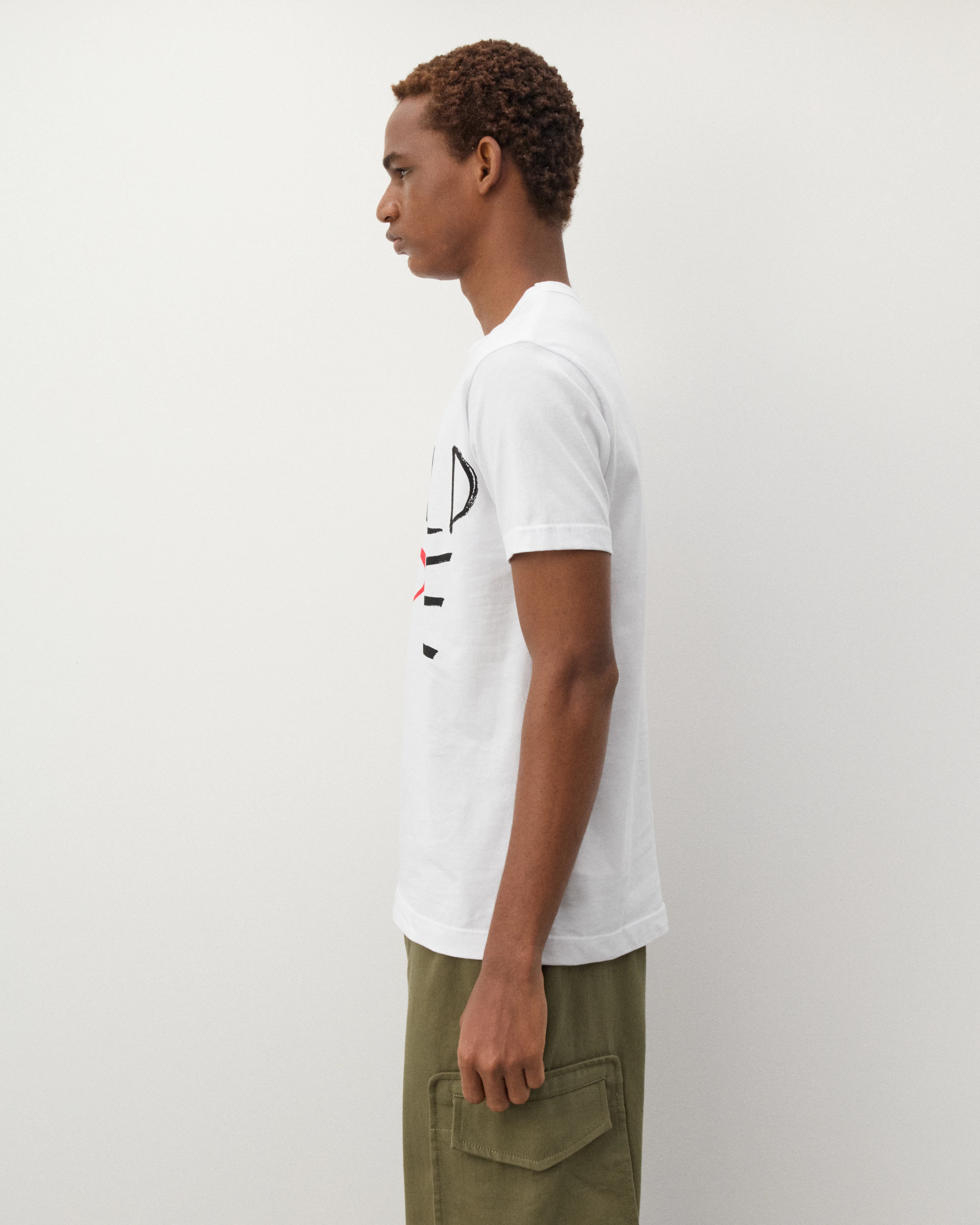 CDG Shirt - Men's World Hope T-Shirt - (White) - Image 4