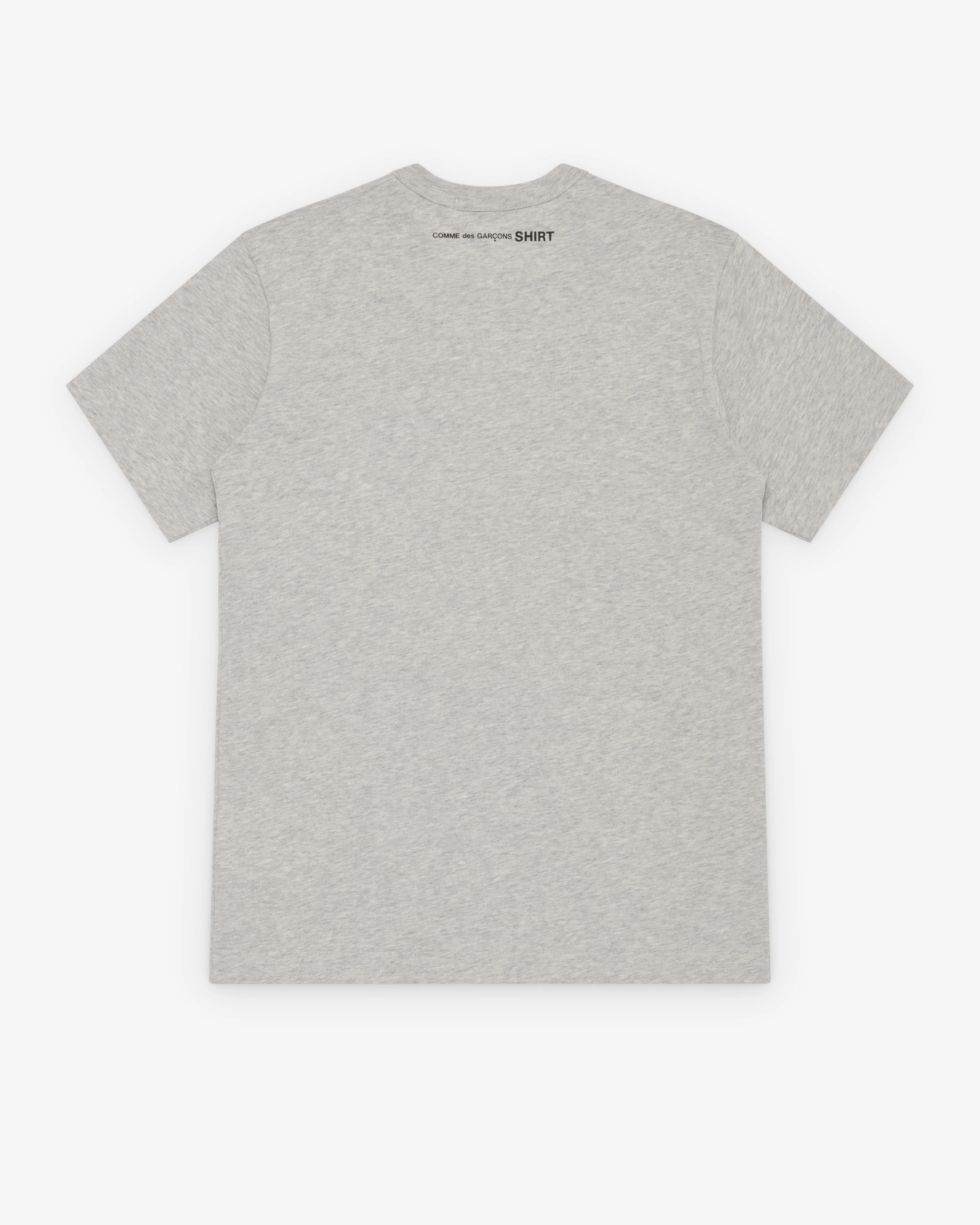 CDG Shirt - Men's Neck Logo T-Shirt - (Grey) - Image 2
