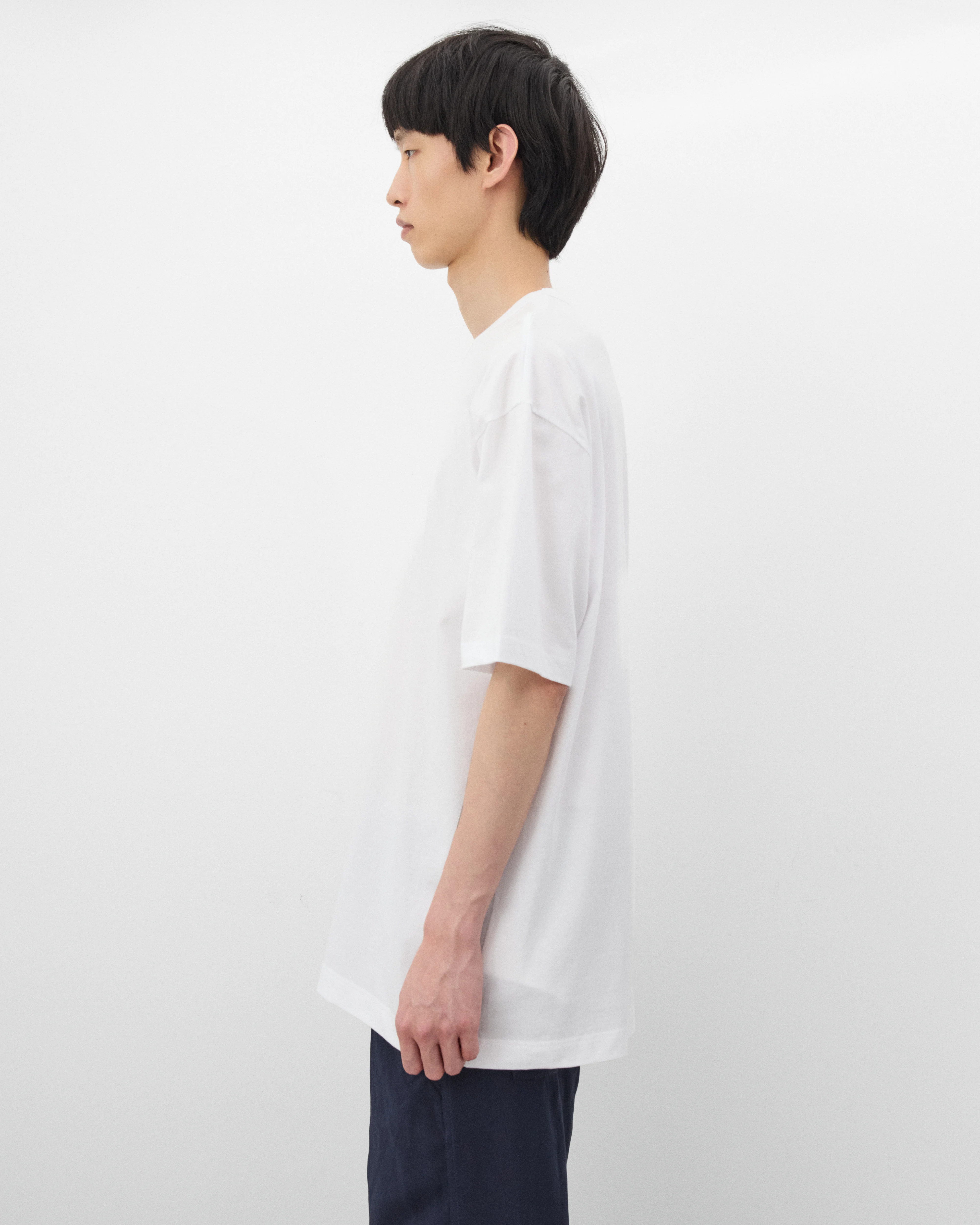 CDG Shirt - Men's Back Logo T-Shirt Knit - (White) - Image 4