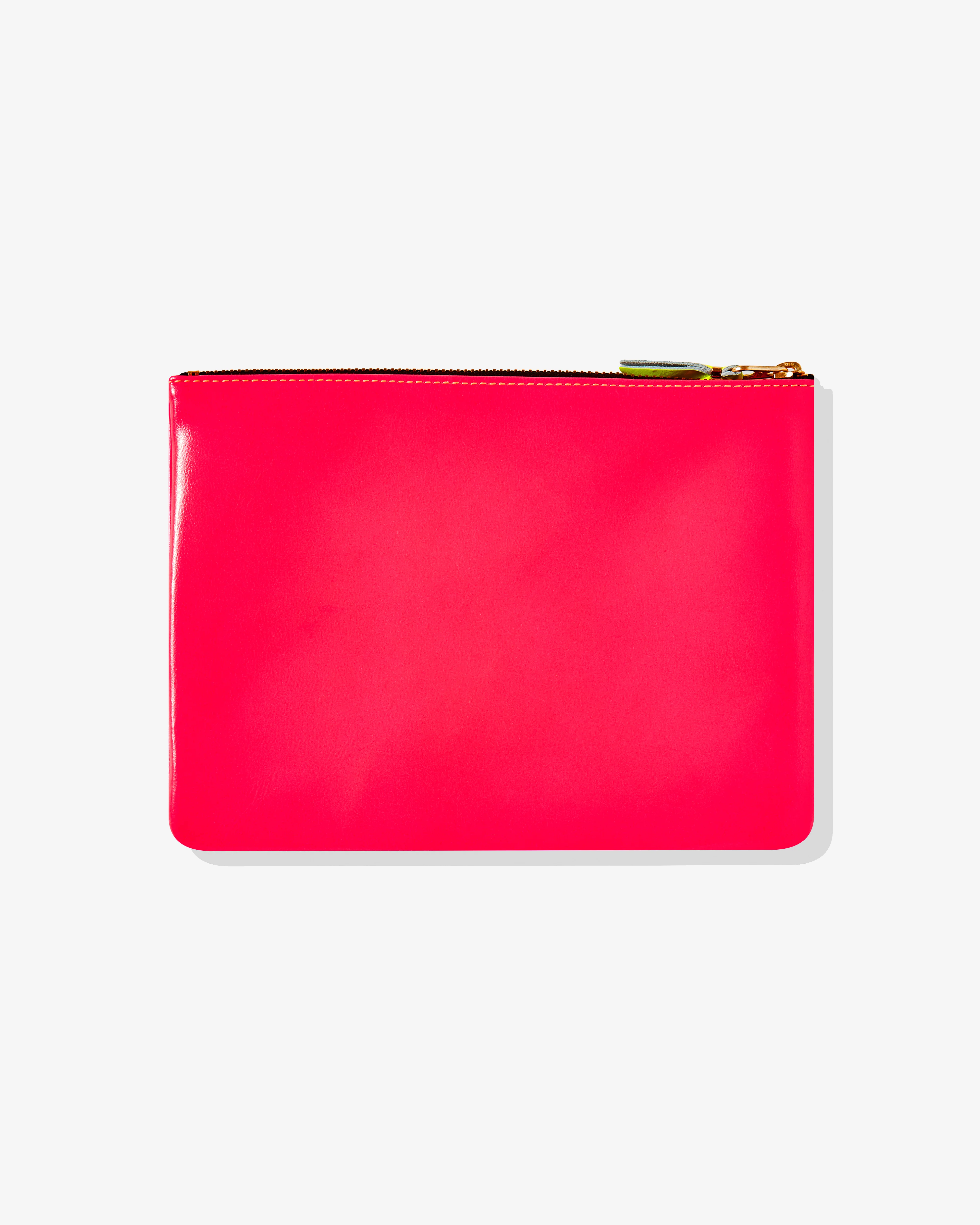 CDG Wallet - Super Fluo Zip Pouch - (Light Orange/Pink SA5100SF) - Image 2