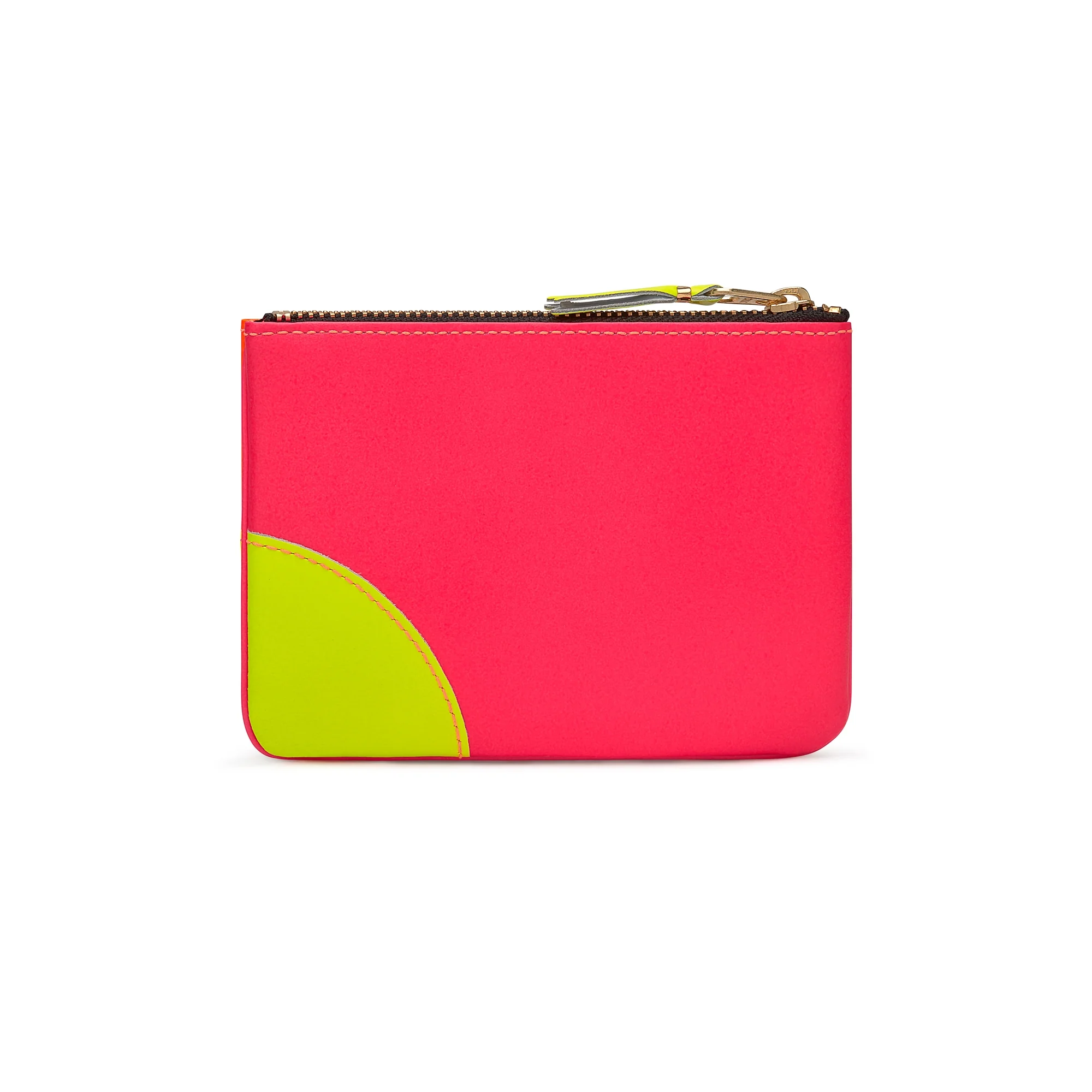 CDG Wallet - Super Fluo Zip Pouch - (Light Orange/Pink SA8100SF) - Image 2