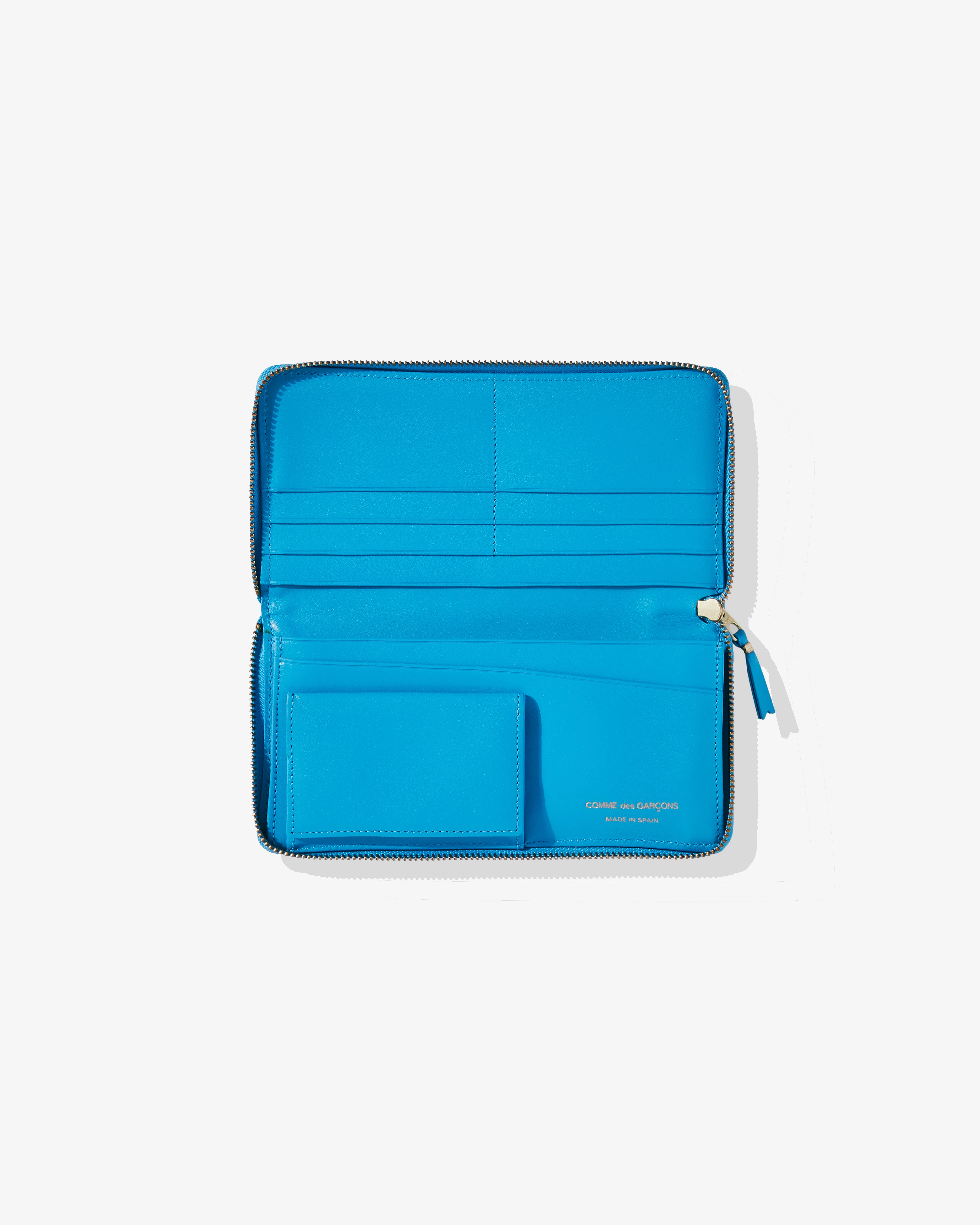 CDG Wallet - Classic Colour Zip Around Wallet - (Blue SA0110) - Image 3