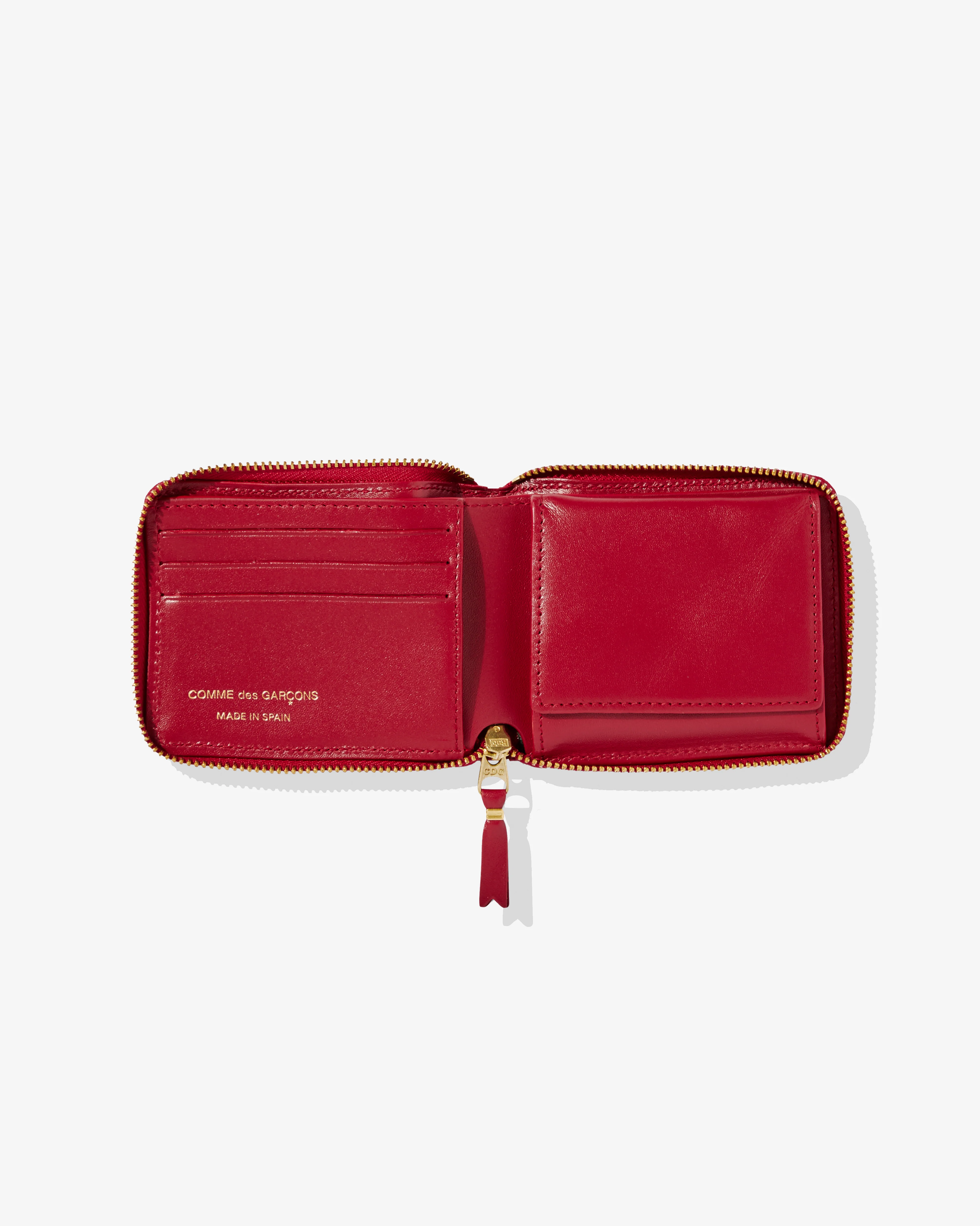 CDG Wallet - Classic Colour Full Zip Around Wallet - (Red SA7100) - Image 3
