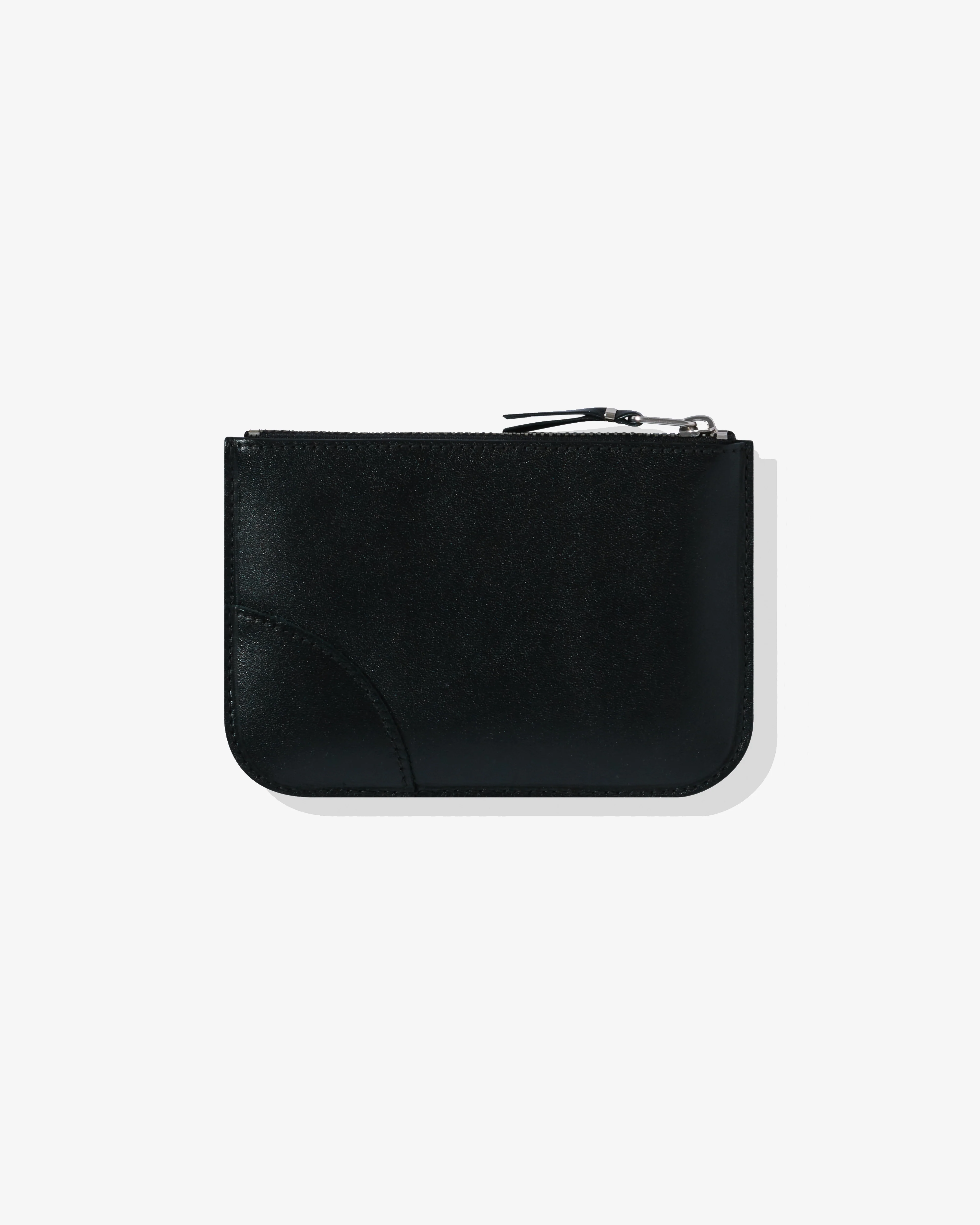 CDG Wallet - Silver Eyelet Zip Pouch - (Black SA8100SE) - Image 2
