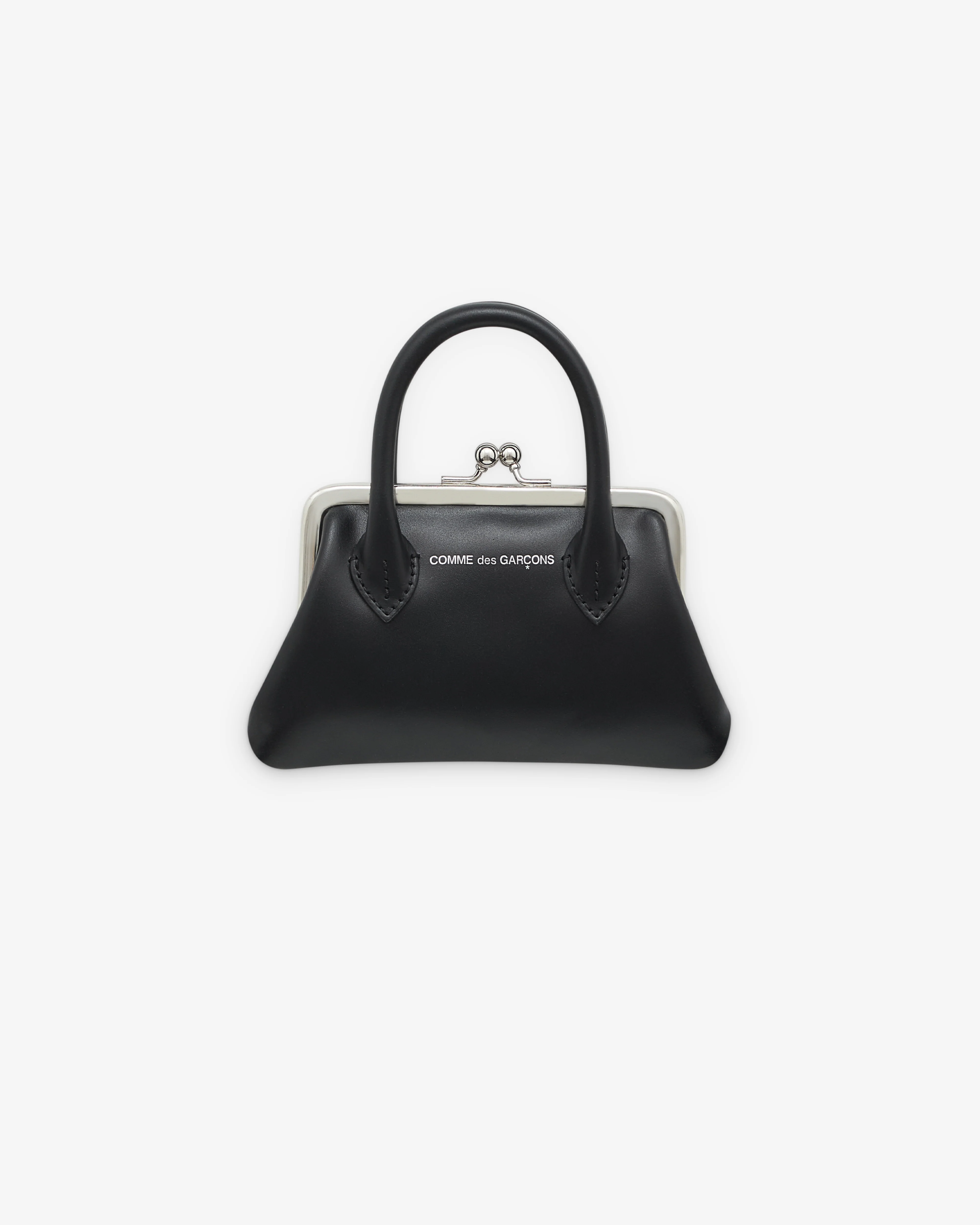 CDG Wallet - Small Wallet With Clasp Handles - (Black)