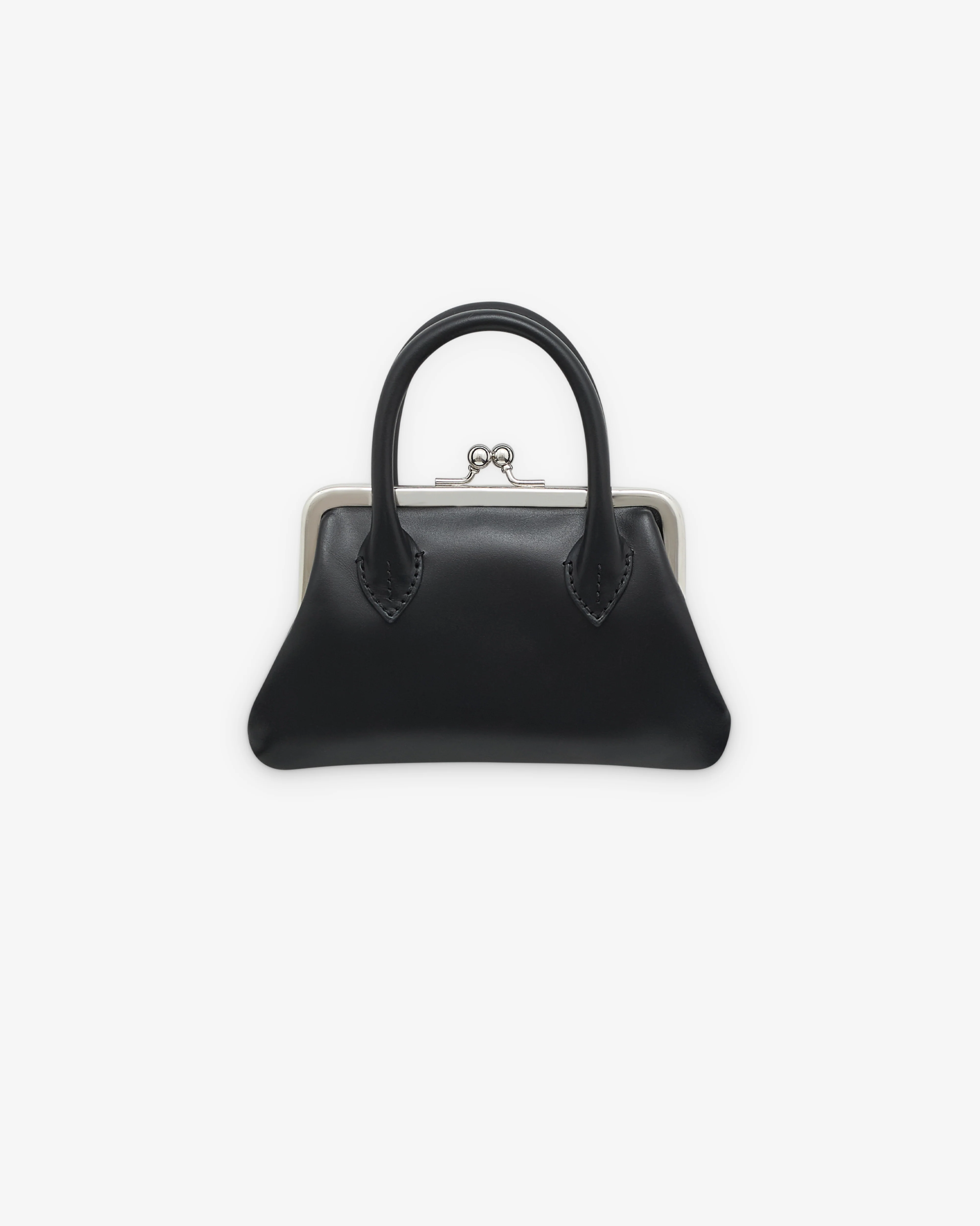 CDG Wallet - Small Wallet With Clasp Handles - (Black) - Image 2