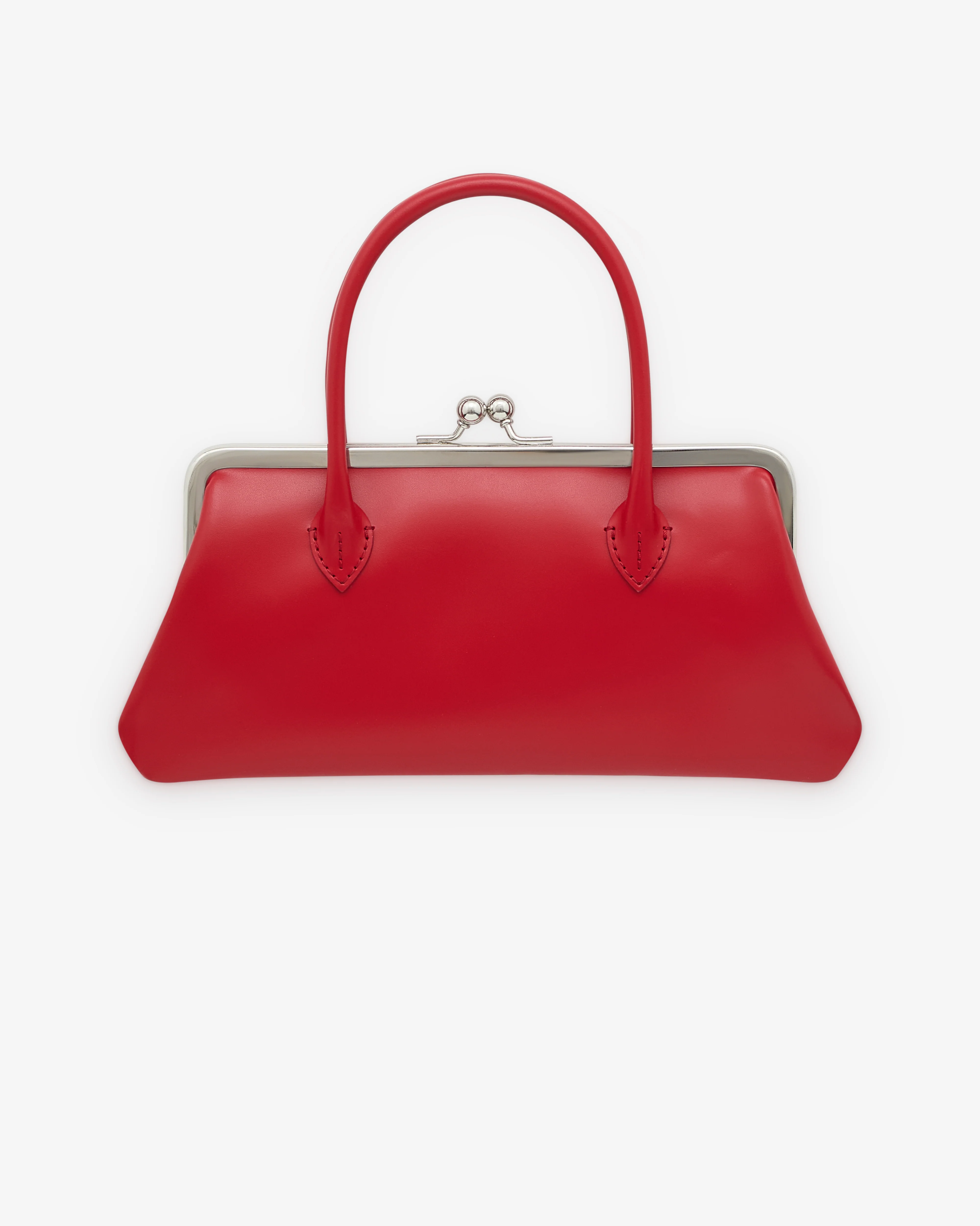 CDG Wallet - Large Wallet With Clasp Handles - (Red) - Image 2