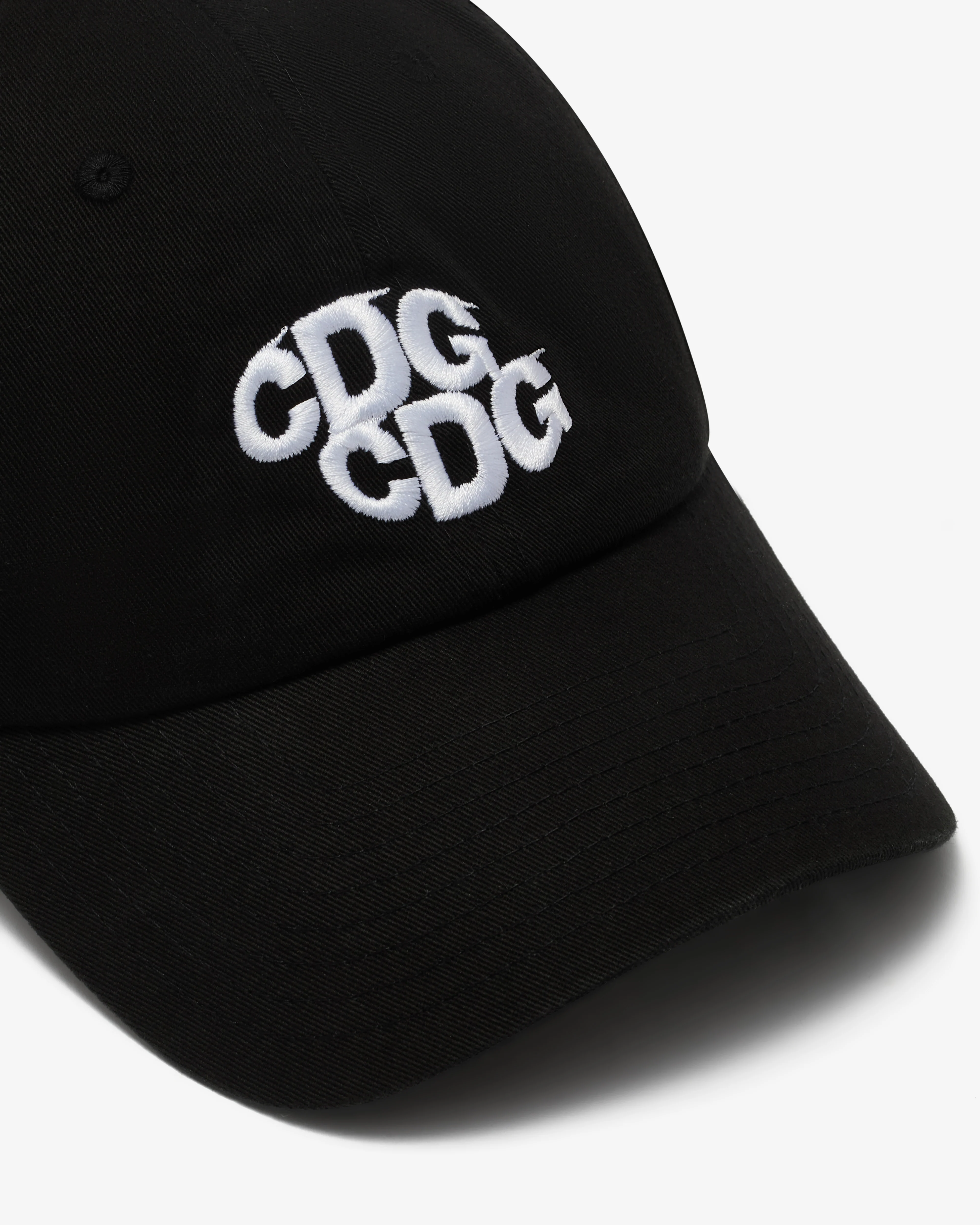 CDG - Double Logo Cap - (Black) - Image 4