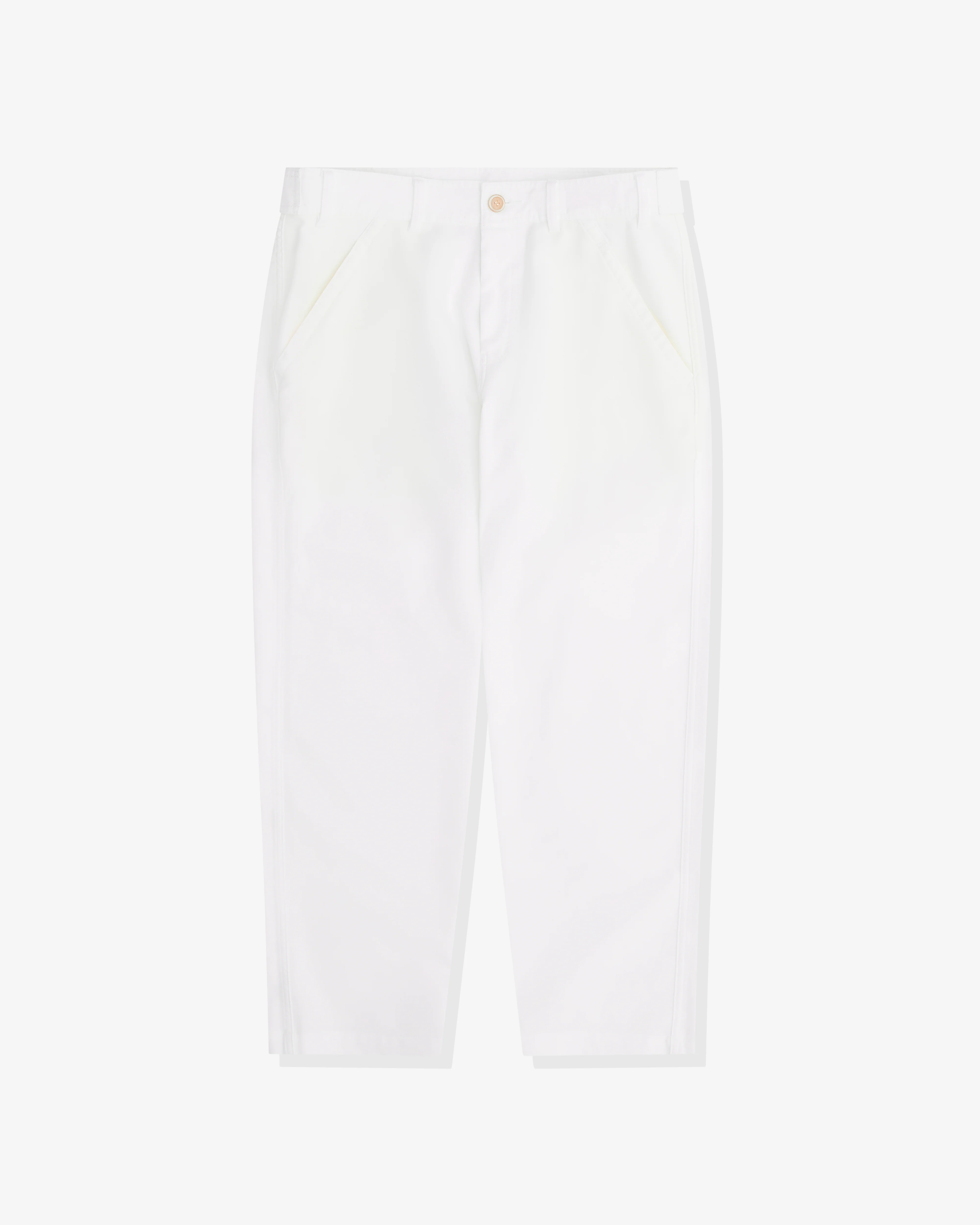 CDG - Polyester Twill Tapered Trousers - (White)