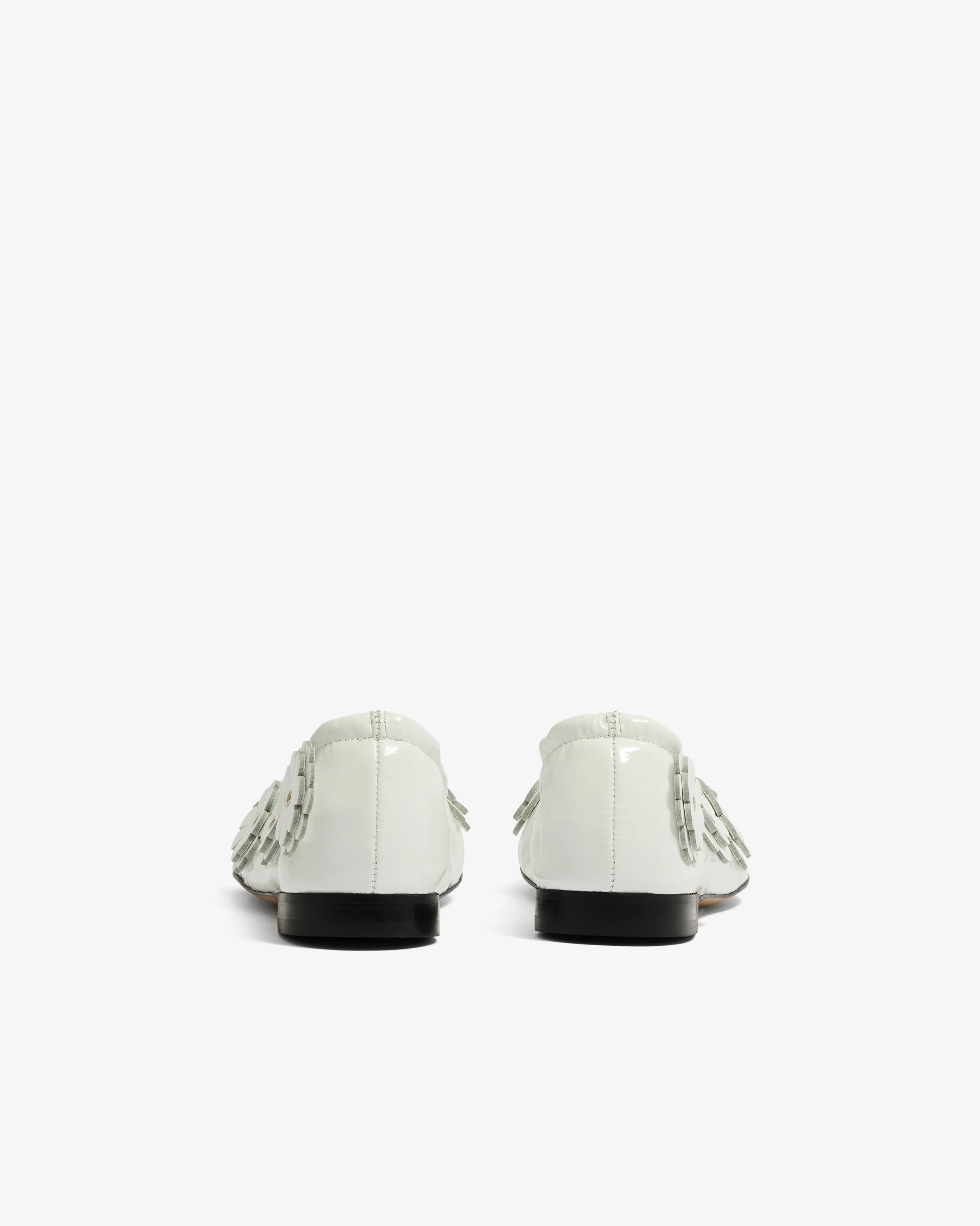 Cecilie Bahnsen - Women’s Brielle Flat Ballerina - (White) - Image 4