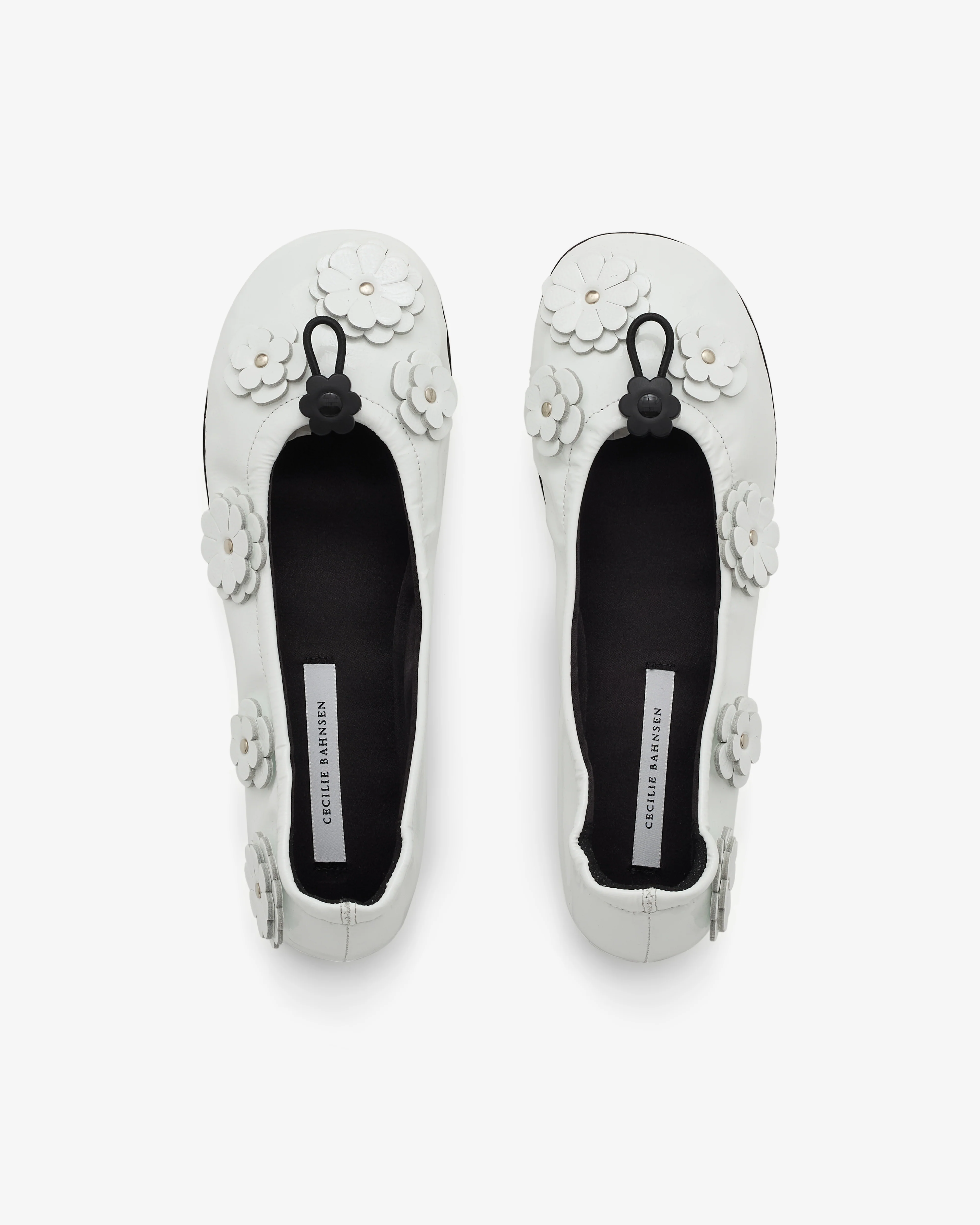 Cecilie Bahnsen - Women’s Brielle Flat Ballerina - (White) - Image 6