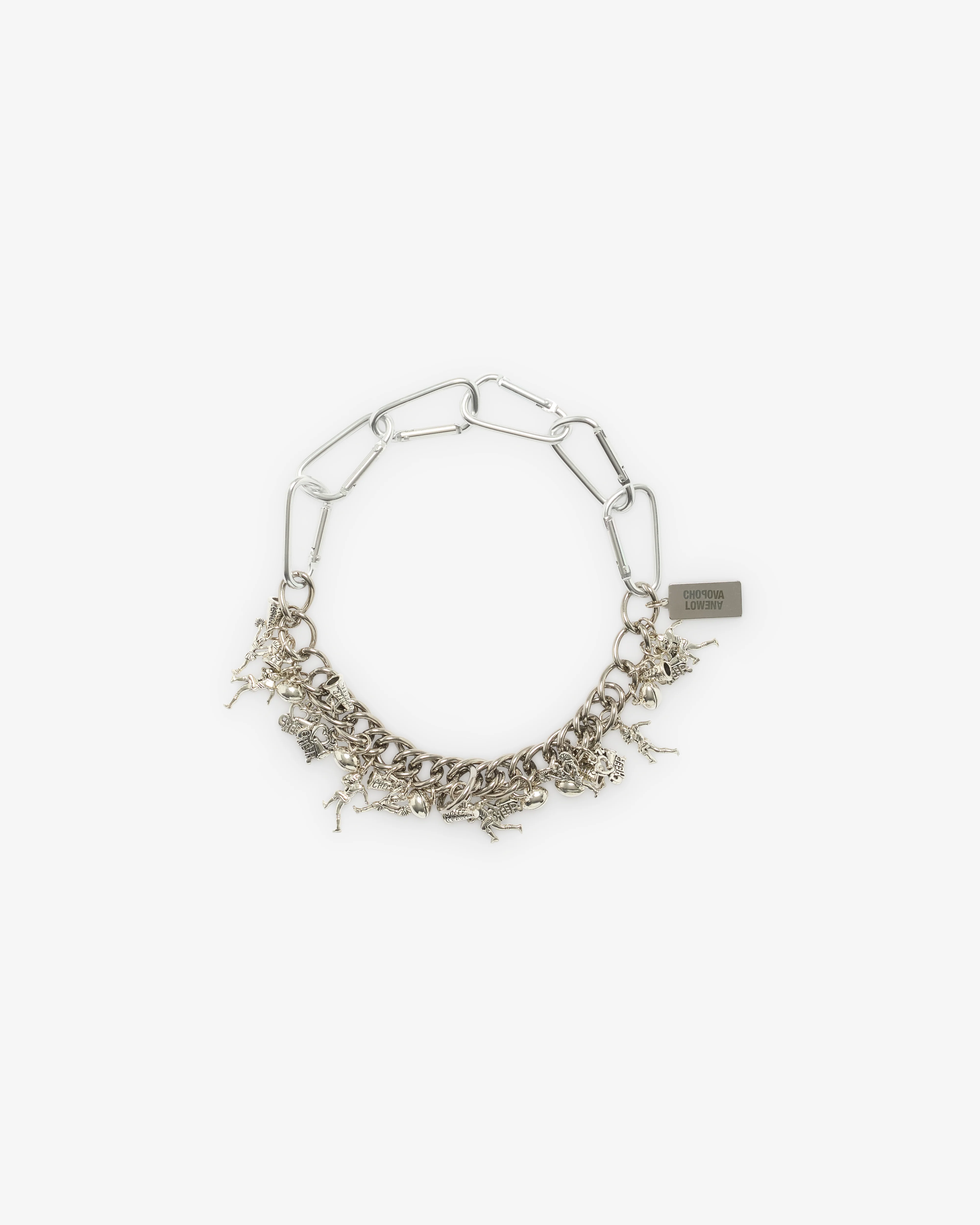 Chopova Lowena - Women's Sports Fan Carabiner Necklace - (Silver)