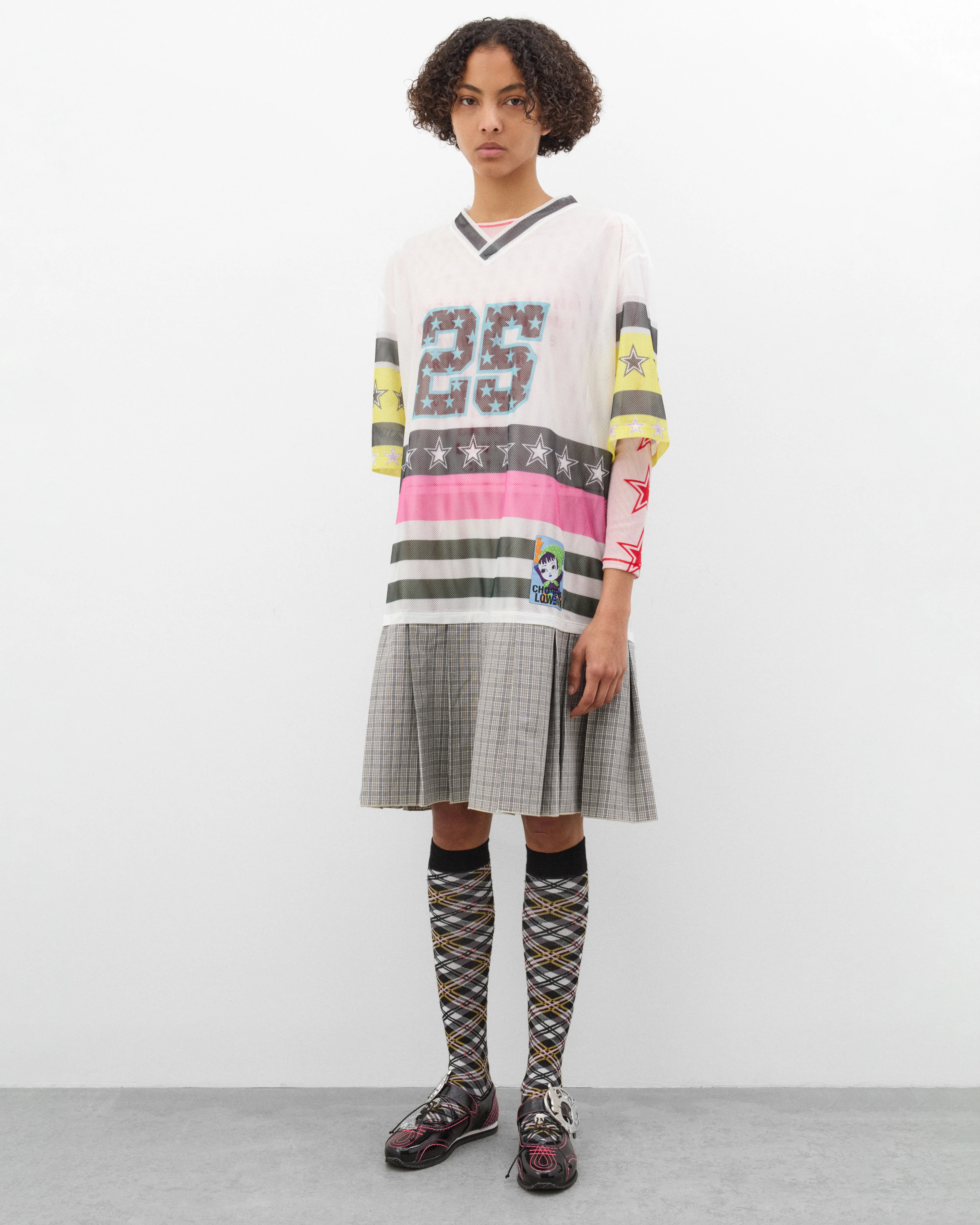 Chopova Lowena - Women's Nancy Uniform Dress - (White/Multi) - Image 6