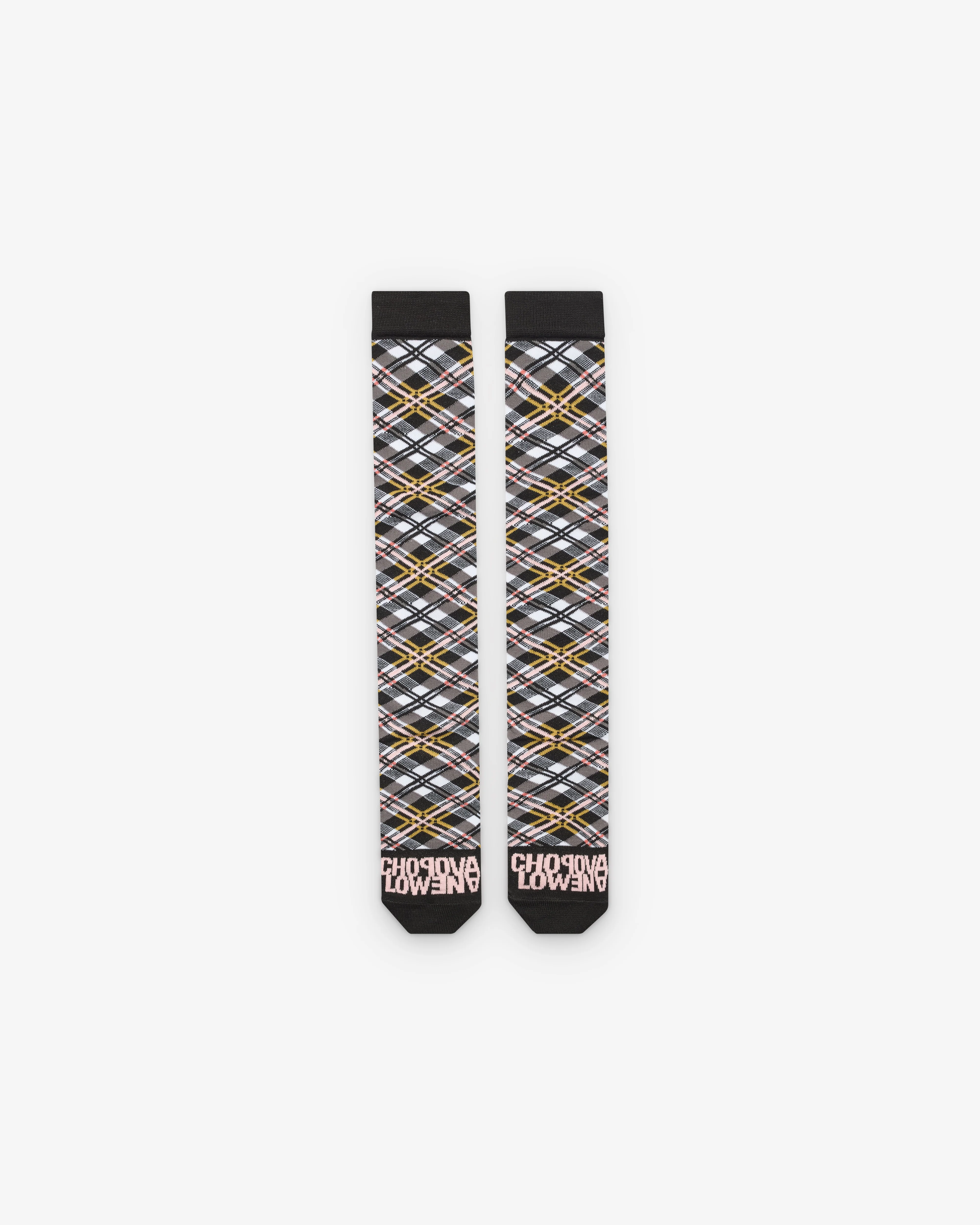 Chopova Lowena - Women's Preppy Plaid Long Sock - (Multi)