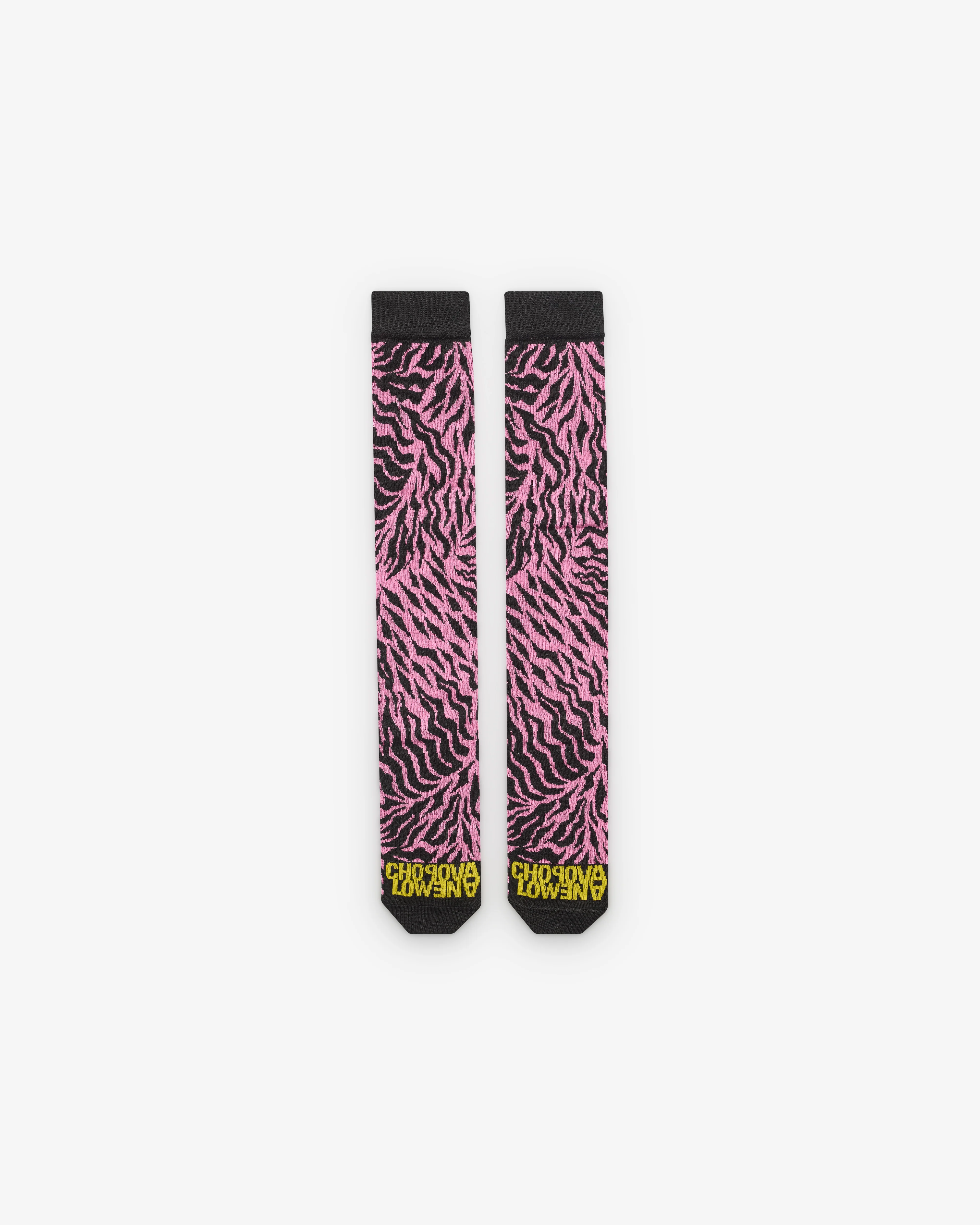 Chopova Lowena - Women's Pink Tiger Long Sock - (Pink)