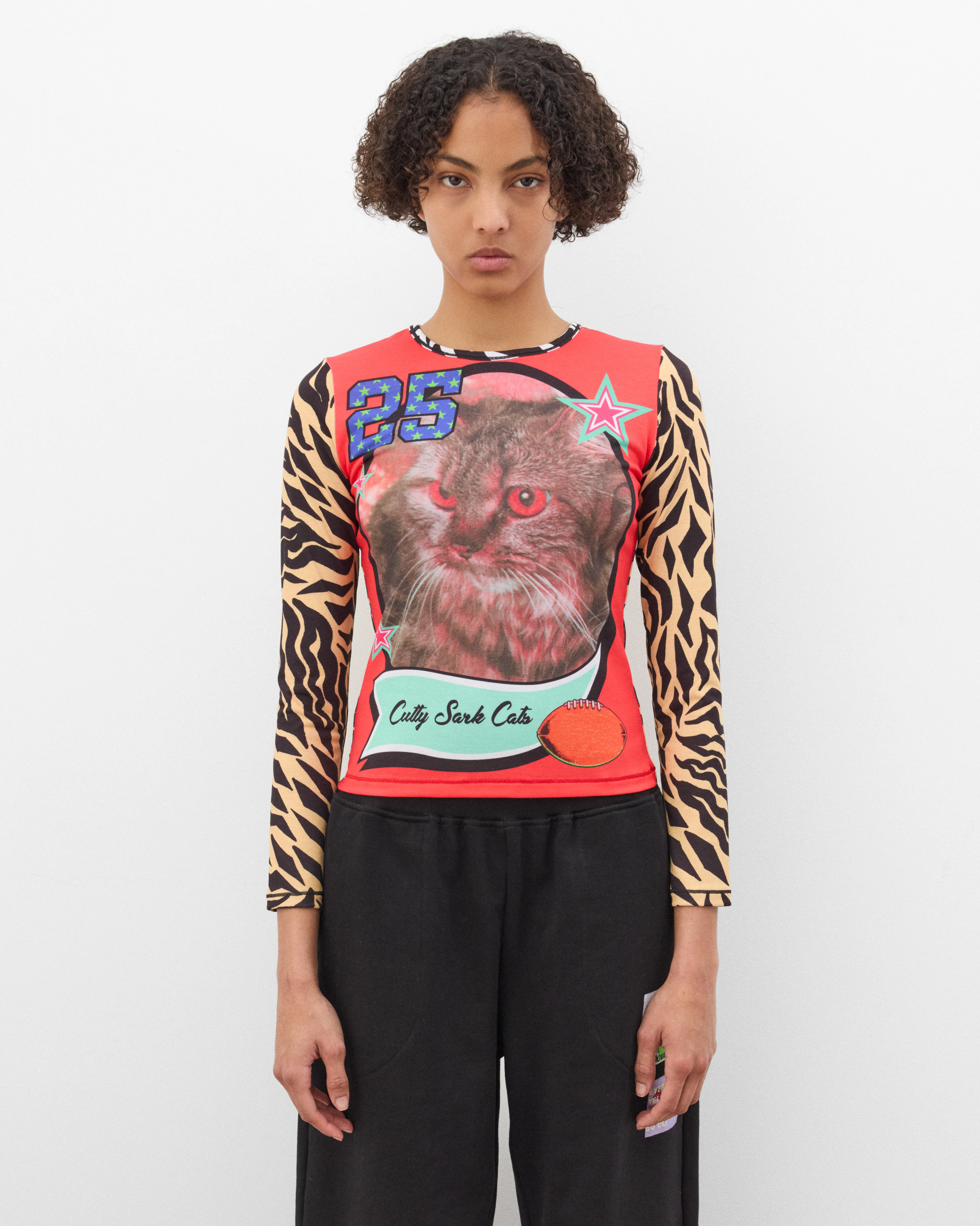 Chopova Lowena - Women's Cutty Sark Cats Fitted Top - (Multi) - Image 3