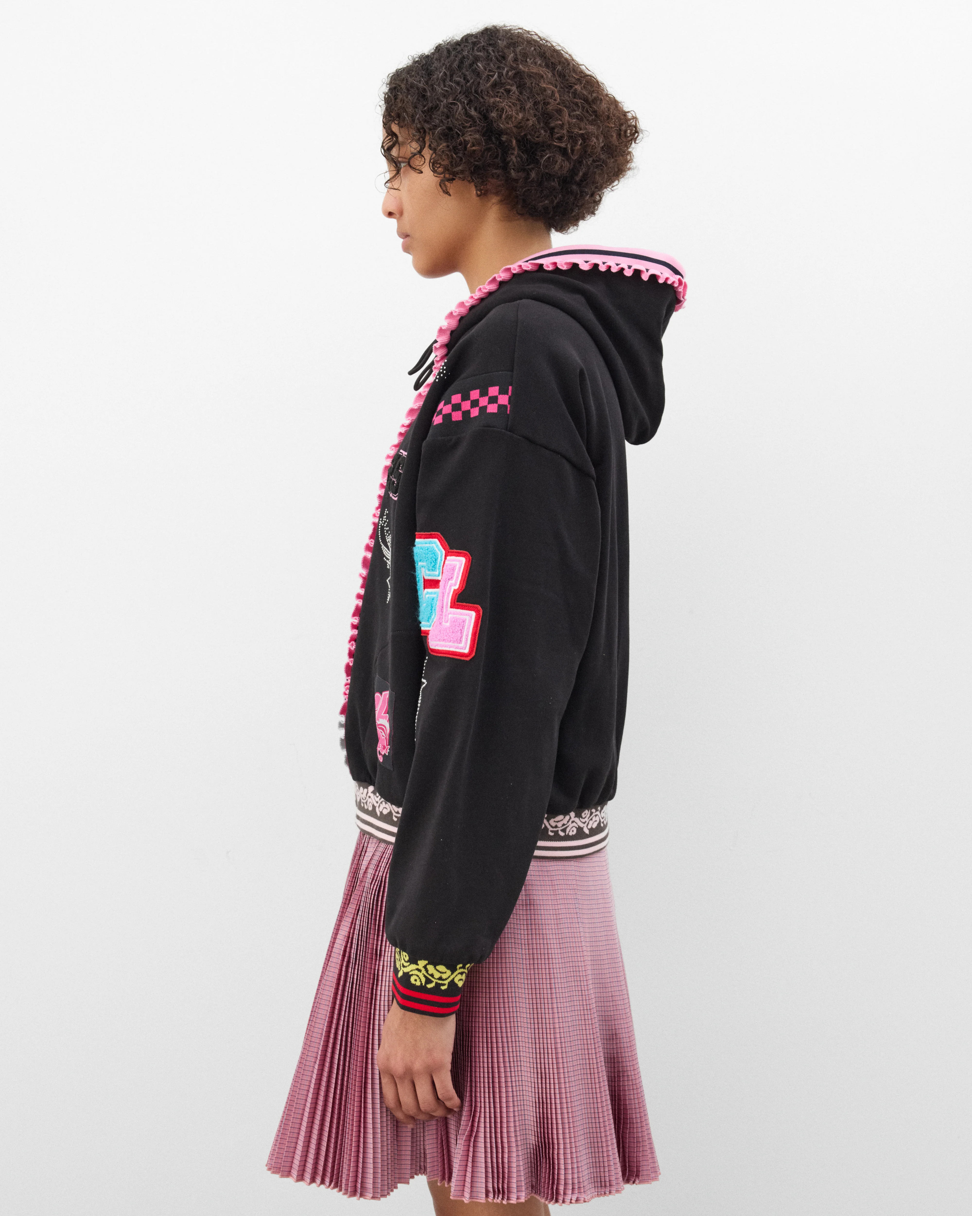 Chopova Lowena - Women's Wolfpack Hoodie - (Black/Multi) - Image 4