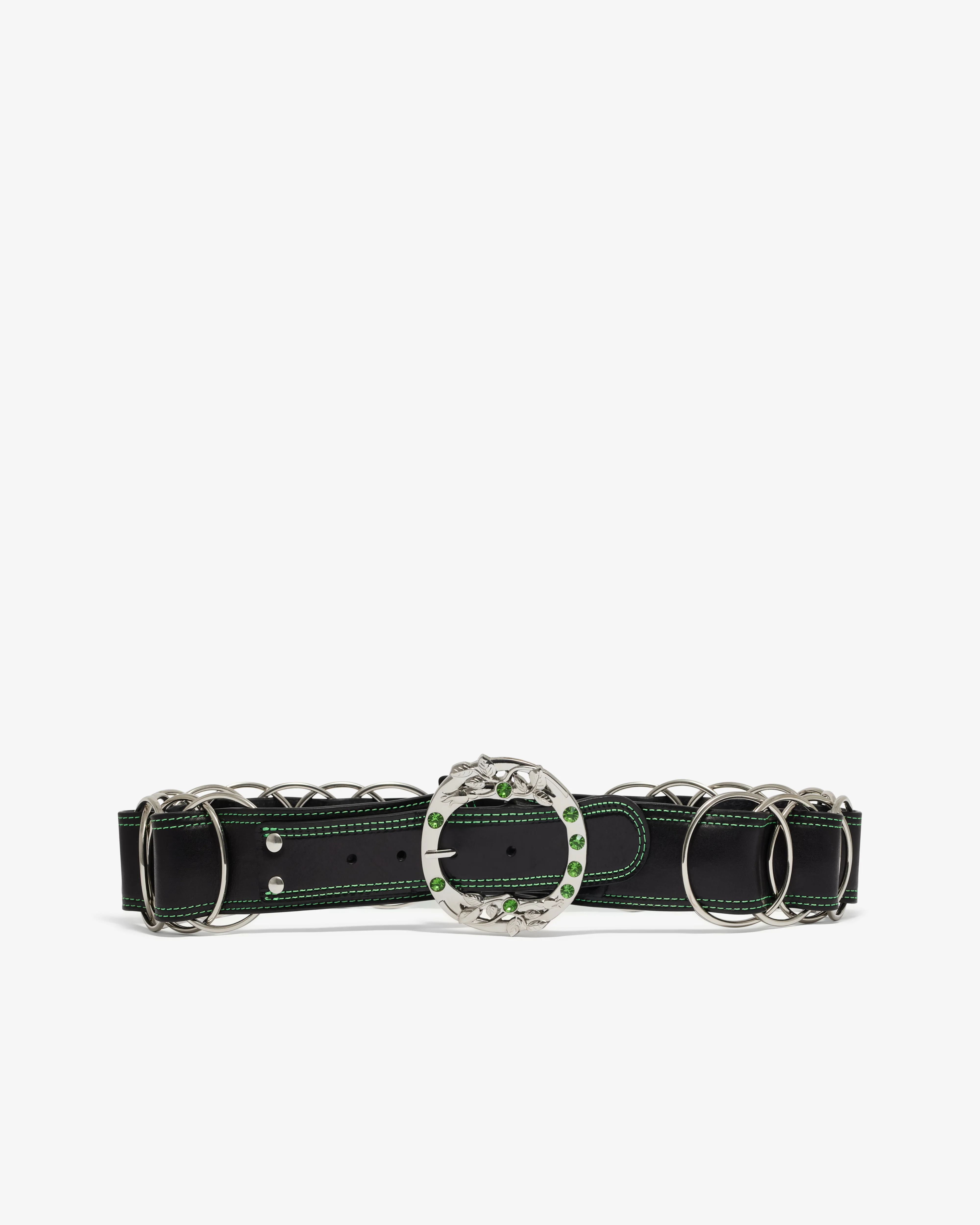 Chopova Lowena - Women’s Black Ring Trouser Belt - (Black)