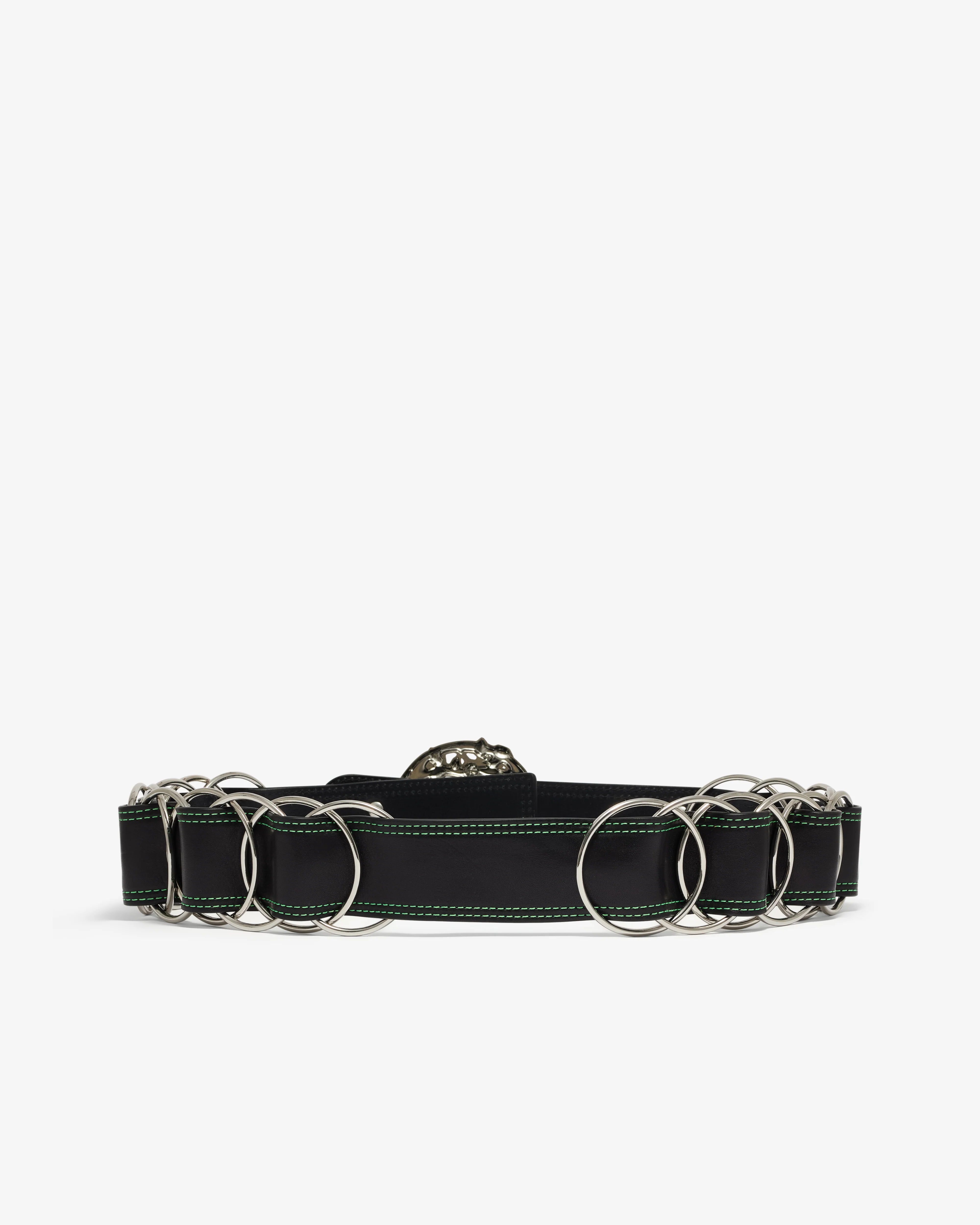 Chopova Lowena - Women’s Black Ring Trouser Belt - (Black) - Image 2