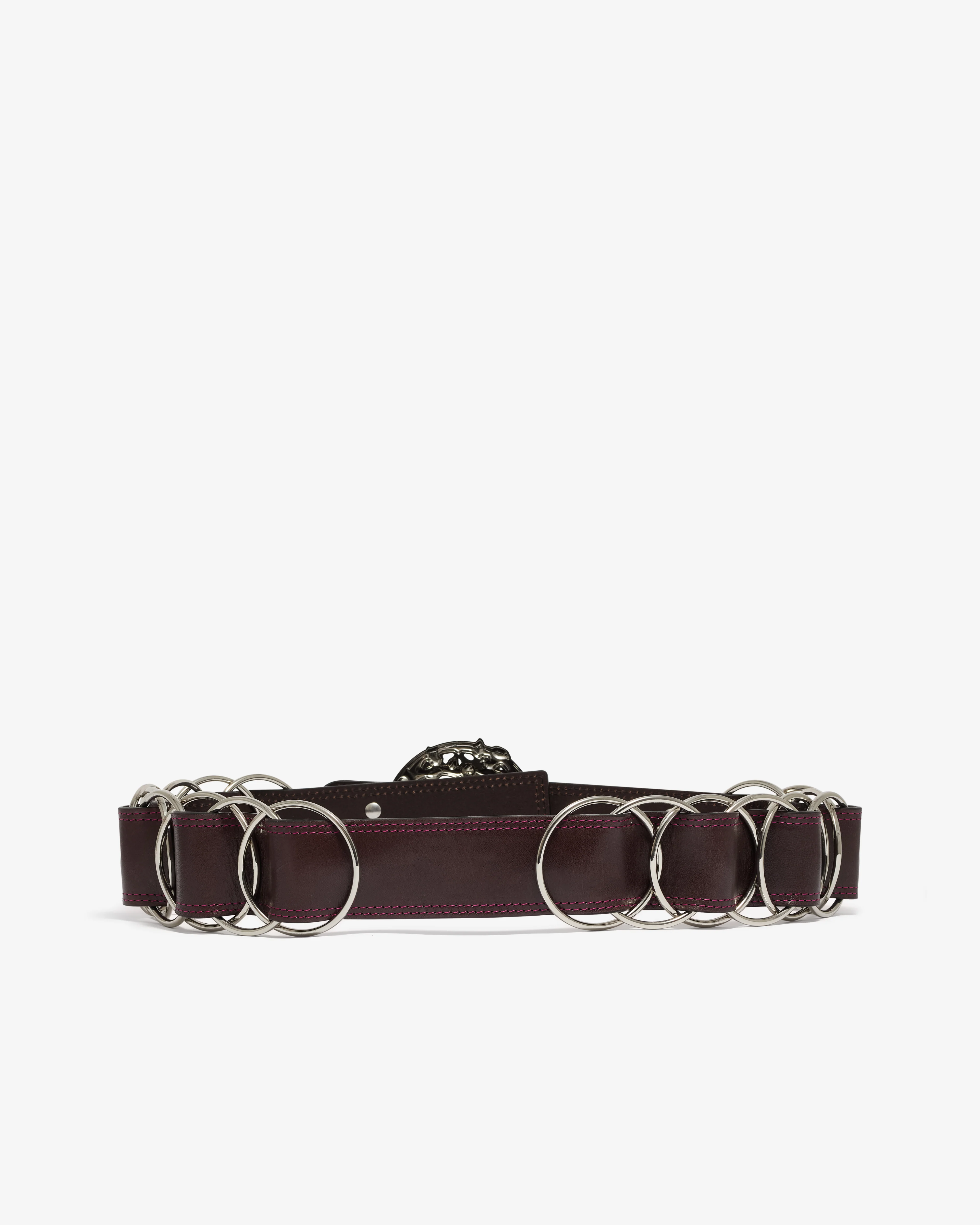 Chopova Lowena - Women’s Brown Ring Trouser Belt - (Brown) - Image 2