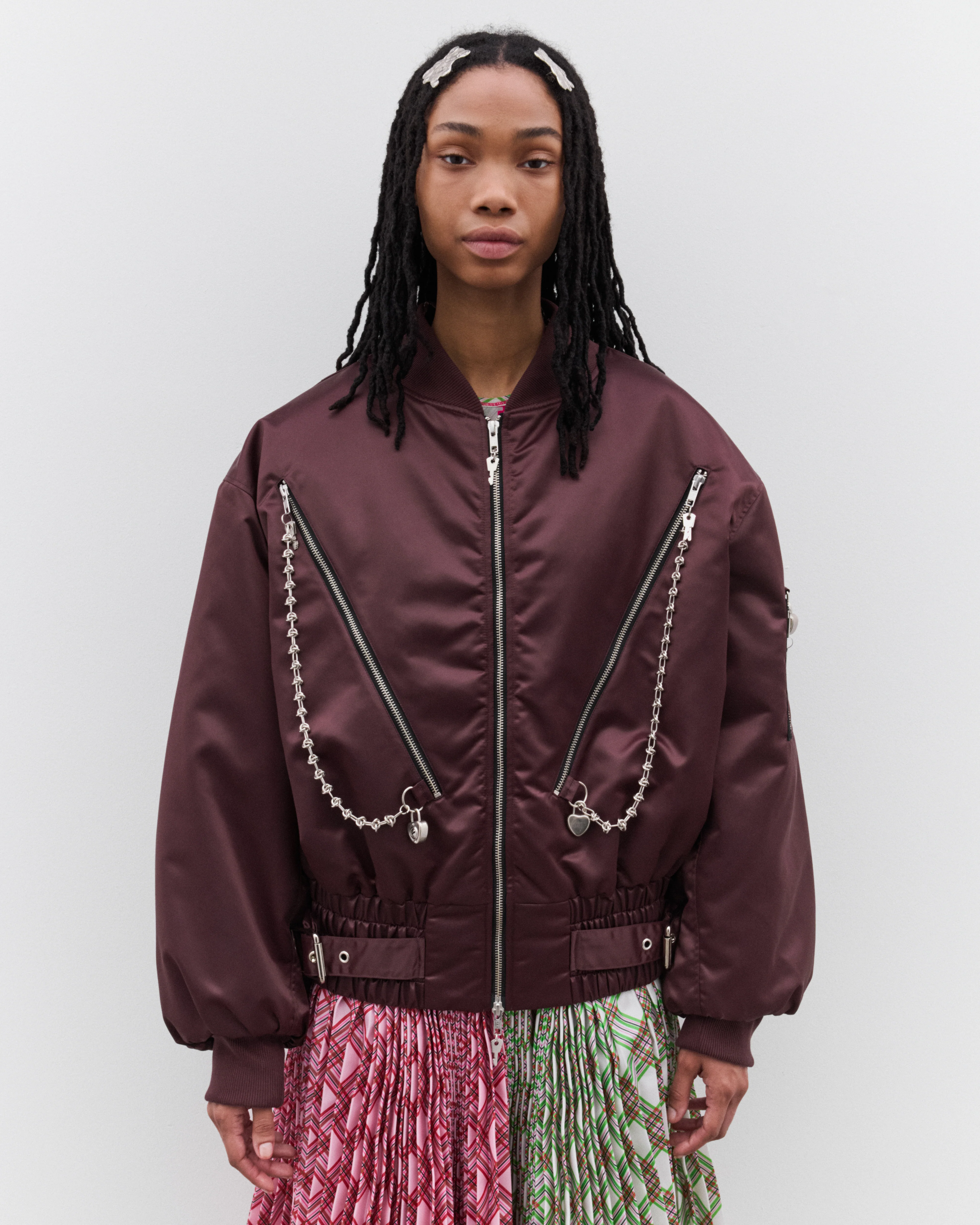 Chopova Lowena - Women’s Helter Bomber Jacket - (Brown) - Image 3