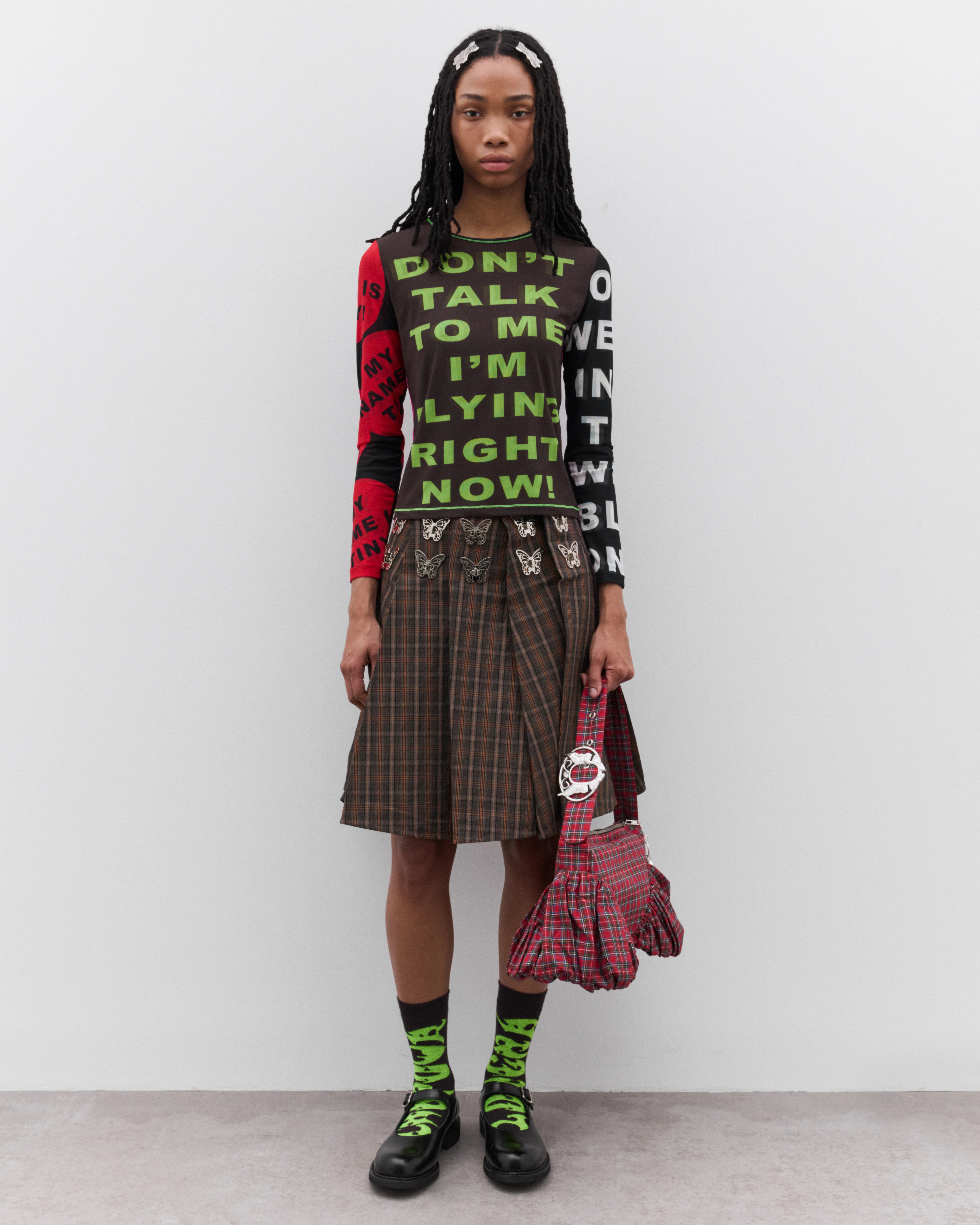 Chopova Lowena - Women’s Don't Talk To Me Mesh Top - (Multi) - Image 6