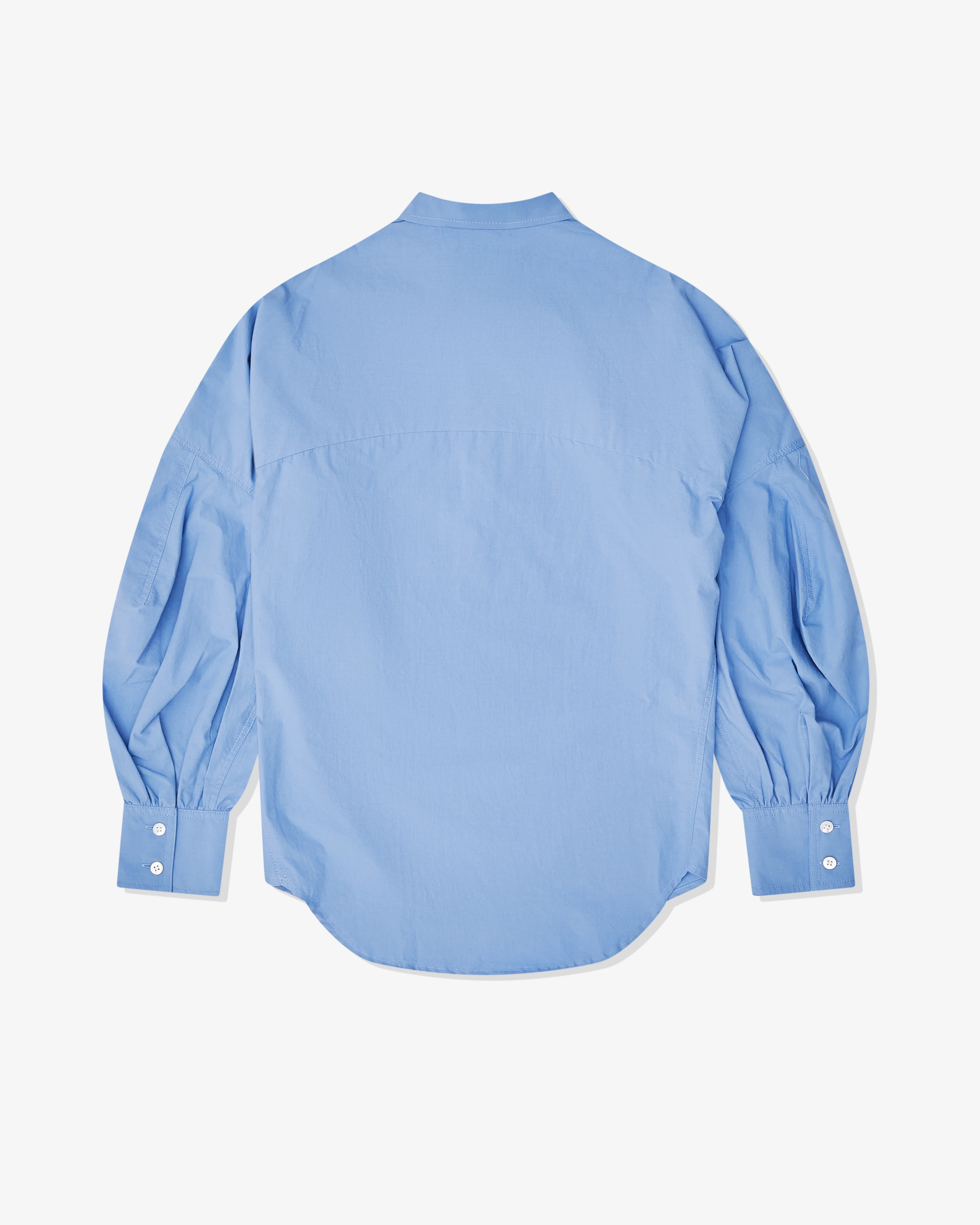 Christopher Nemeth - Men’s Curved Hem Shirt - (Ash Blue) - Image 2