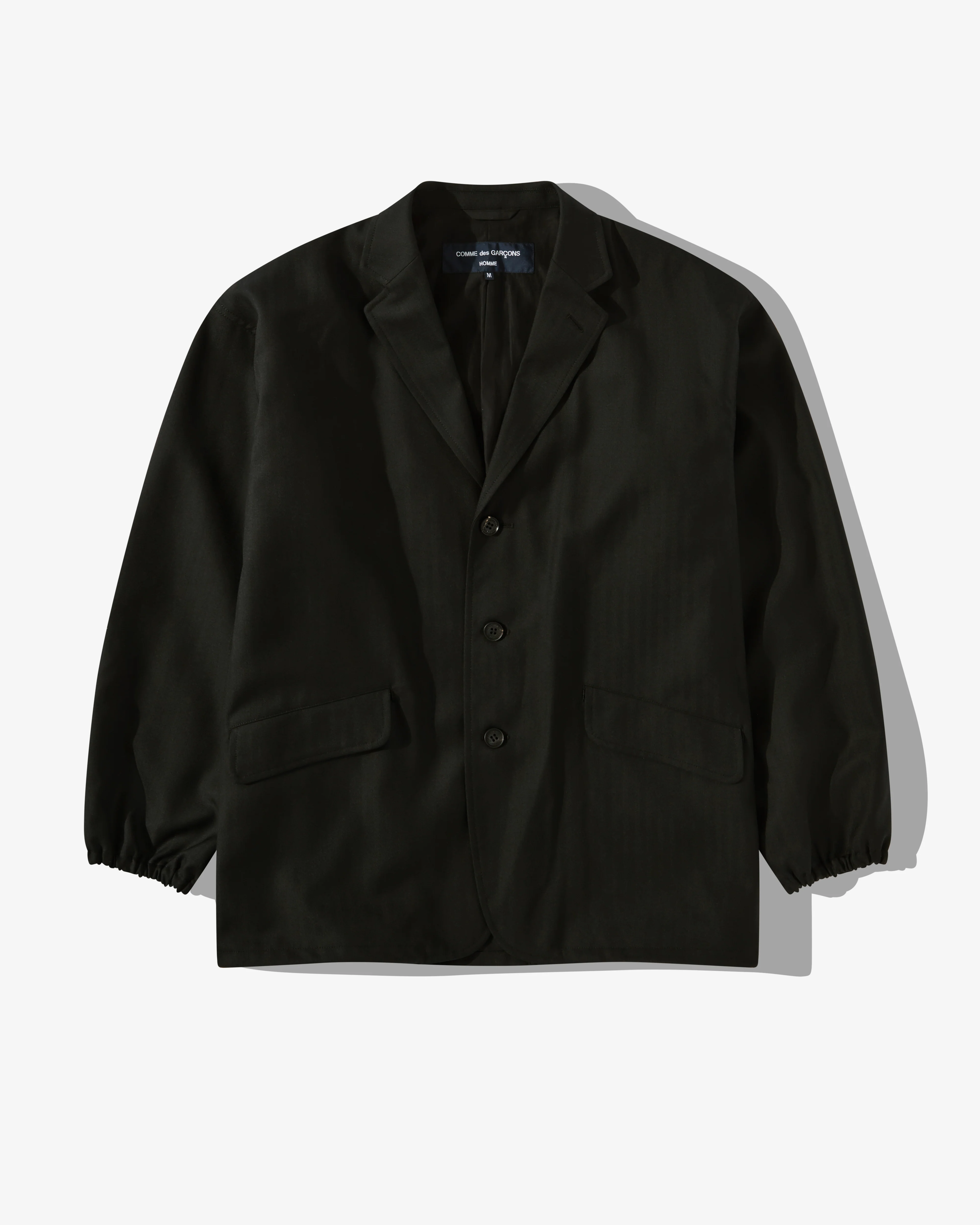 Comme des Garçons Homme - Men's Wool Herringbone Jacket - (Black)