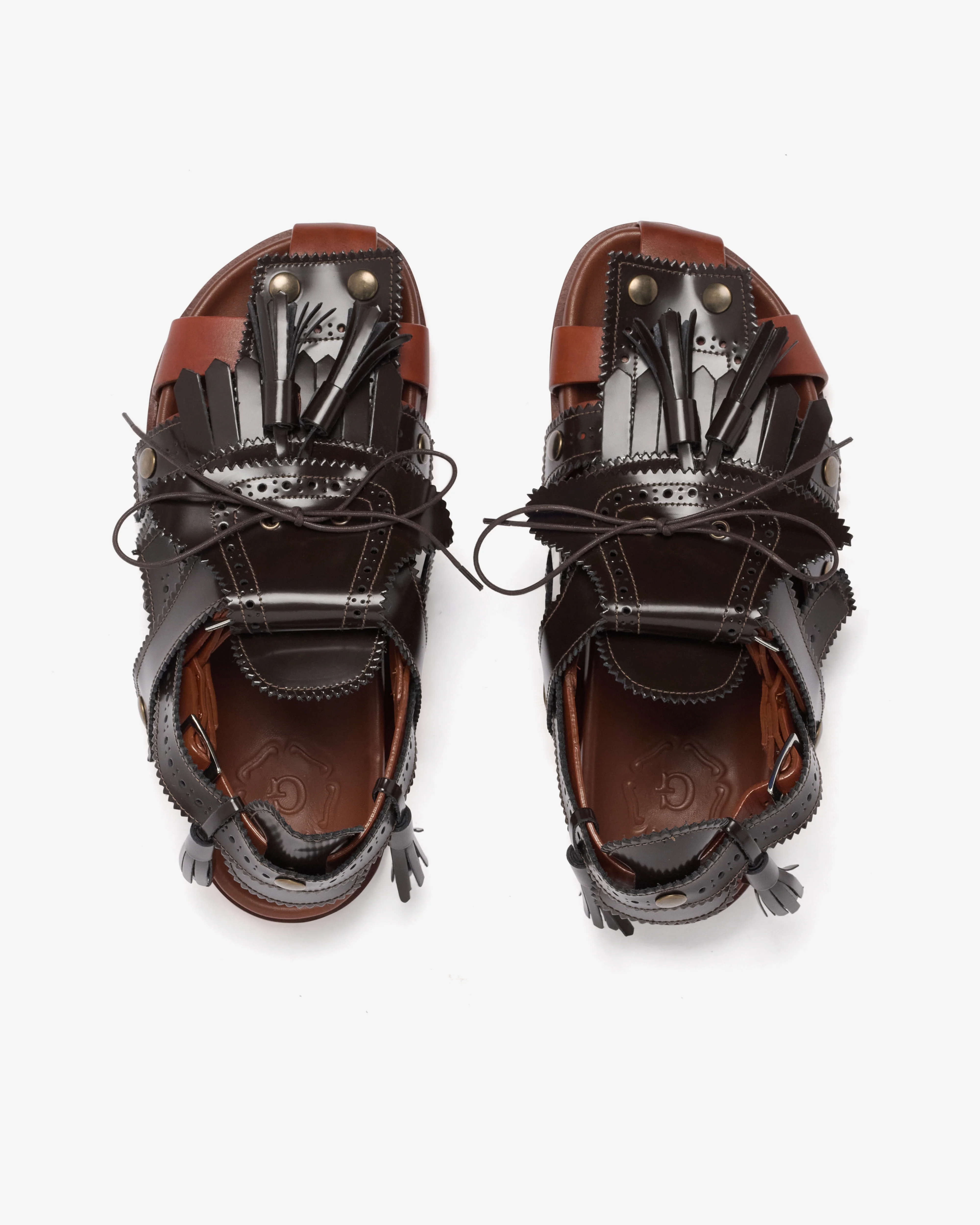 Grenson - Men's Craig Green Quinton Sandal - (Tan Calf/Black) - Image 5