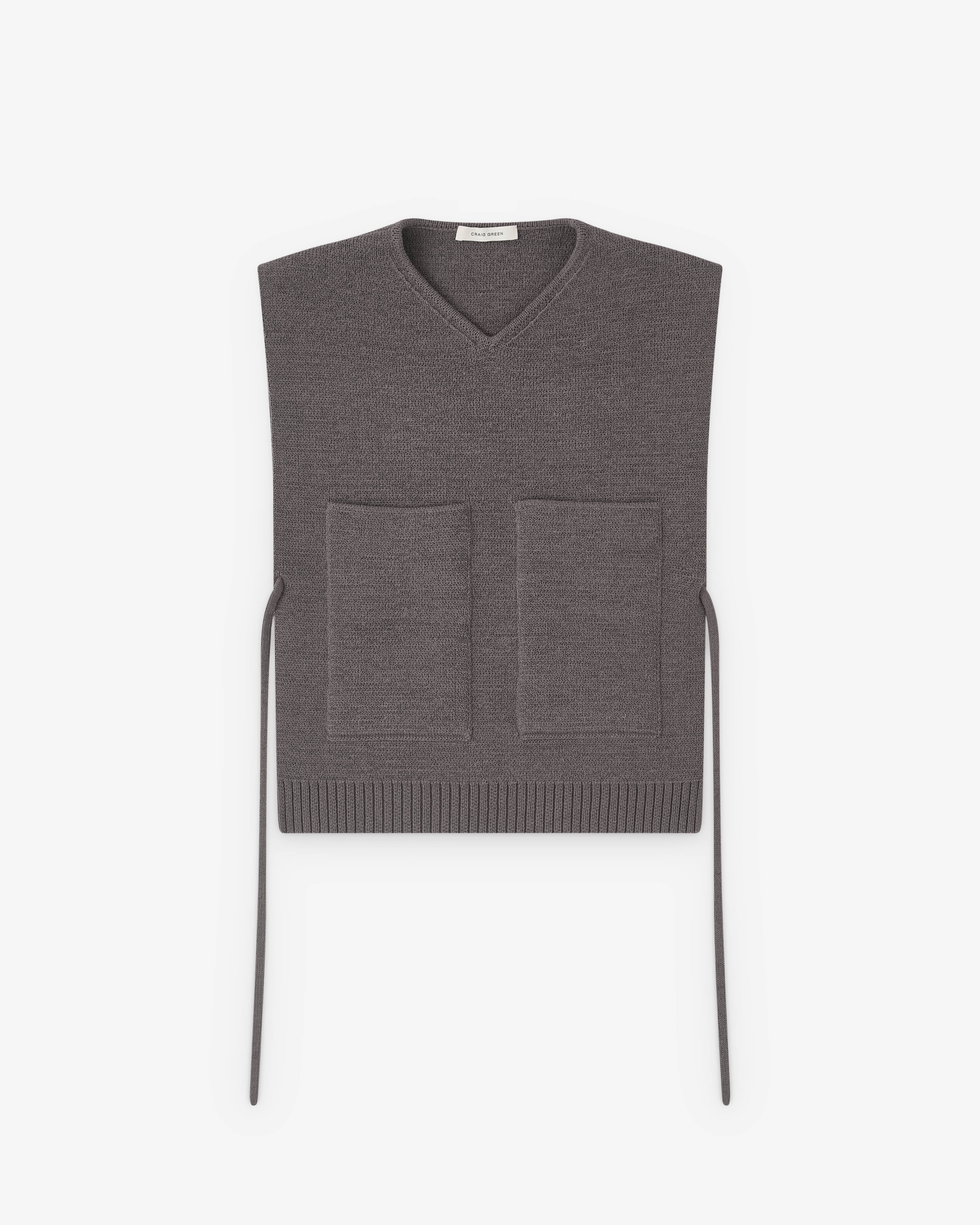 Craig Green - Men’s Tape Knit Vest - (Grey)