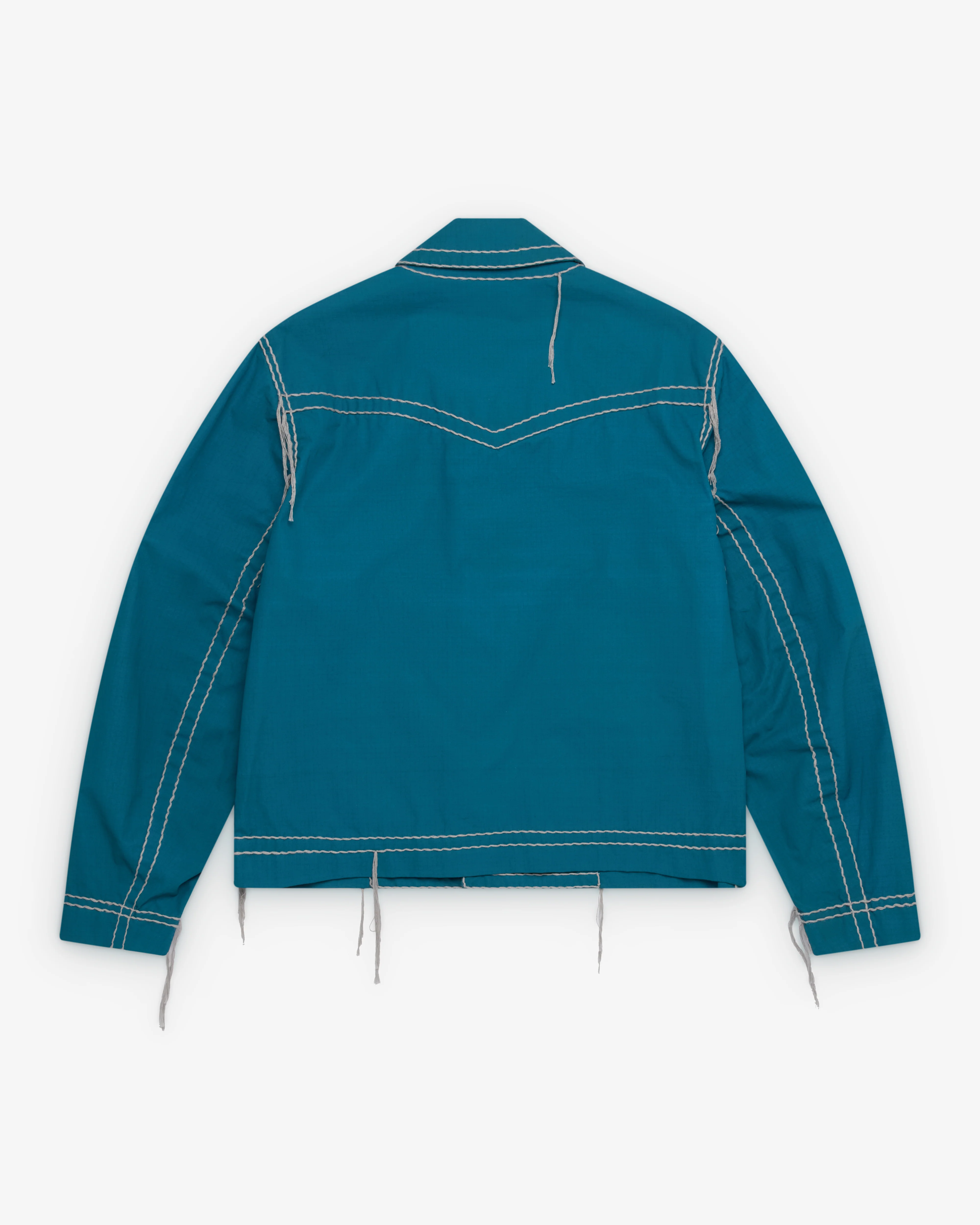 Craig Green - Men's Two Tone Embroidered Jacket - (Blue/Grey) - Image 2