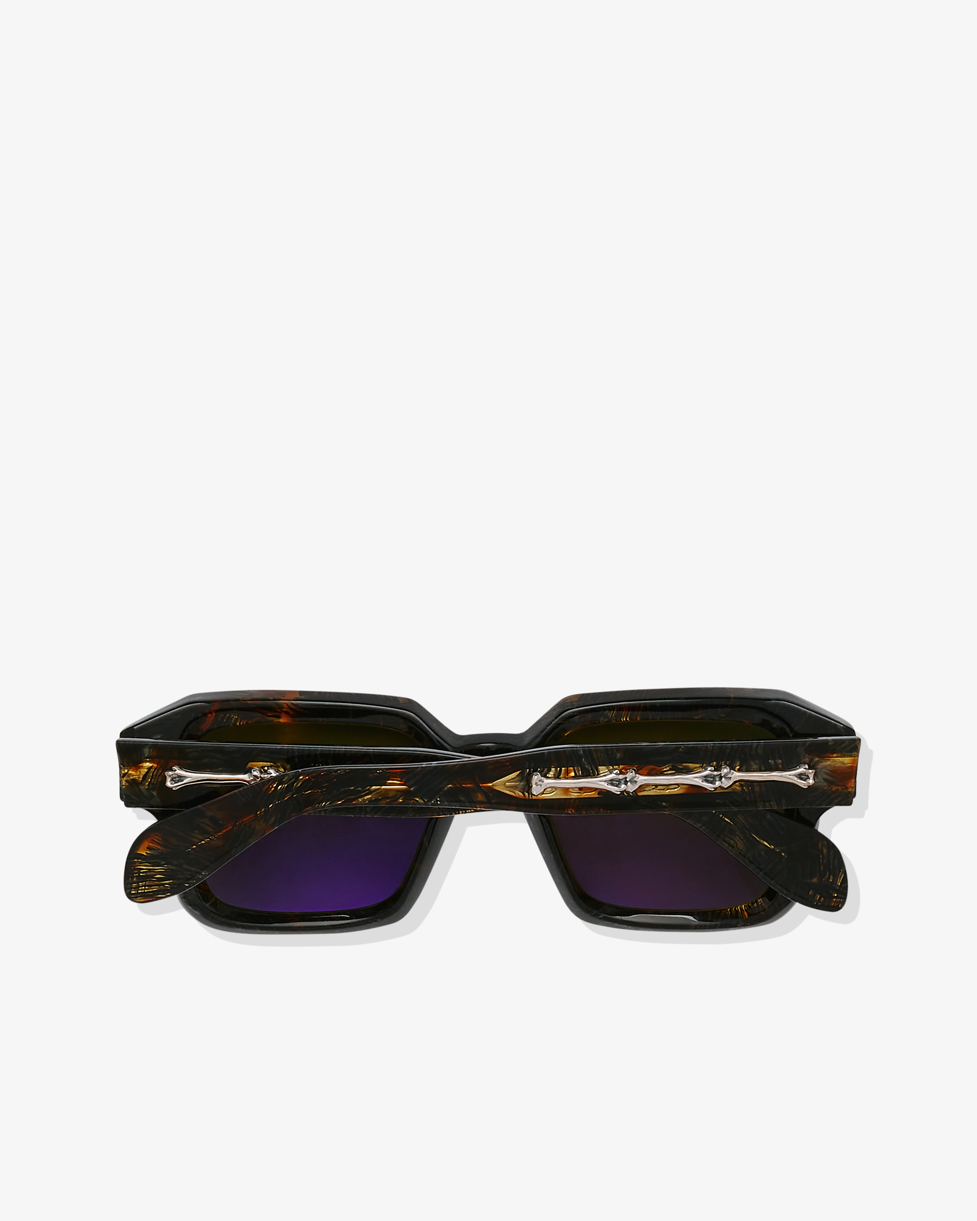 Cutler & Gross - The Great Frog Bones Link Rectangle Sunglasses - (Tortoise) - Image 2