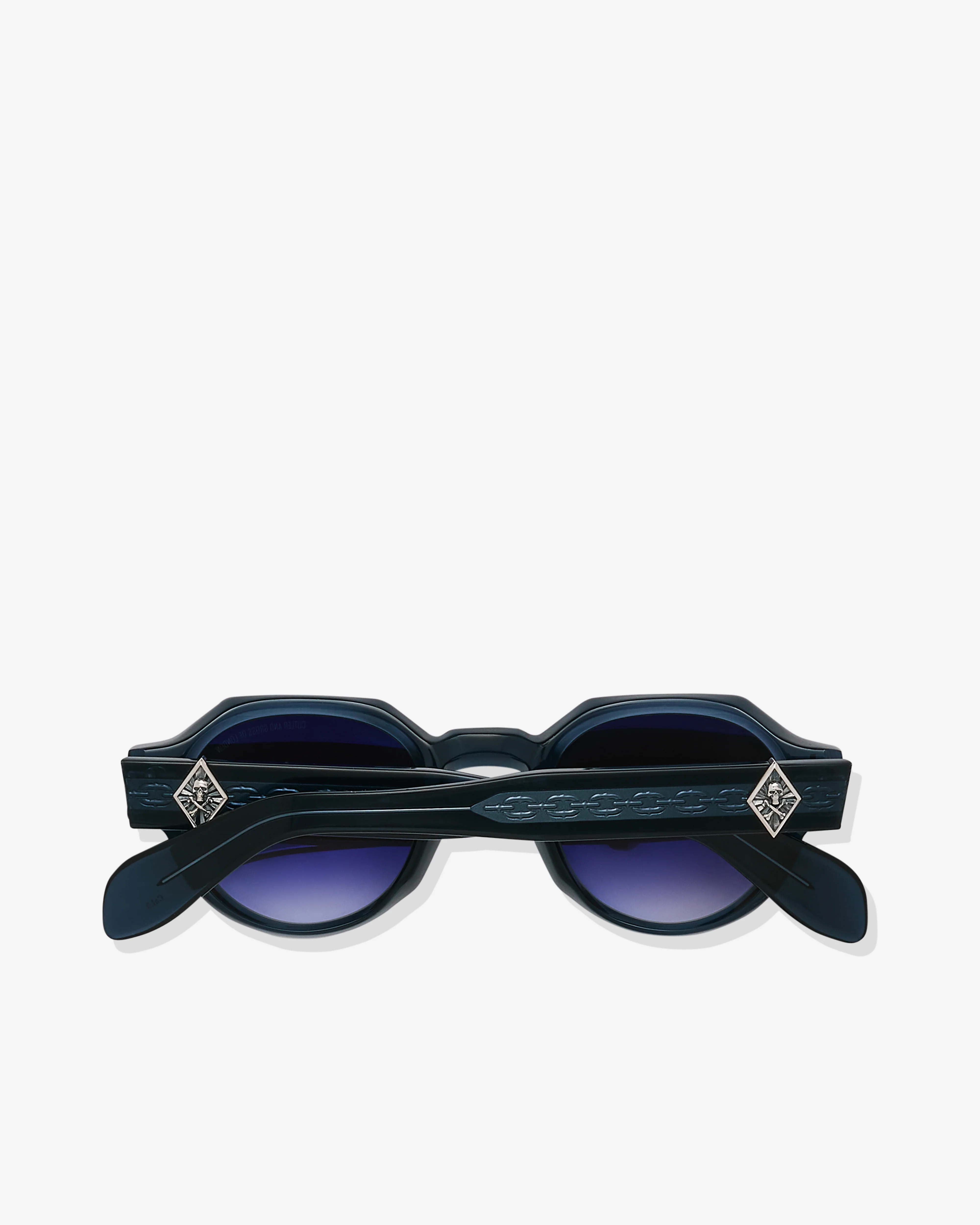 Cutler & Gross - The Great Frog Lucky Diamond I Round Sunglasses - (Deep Blue) - Image 2