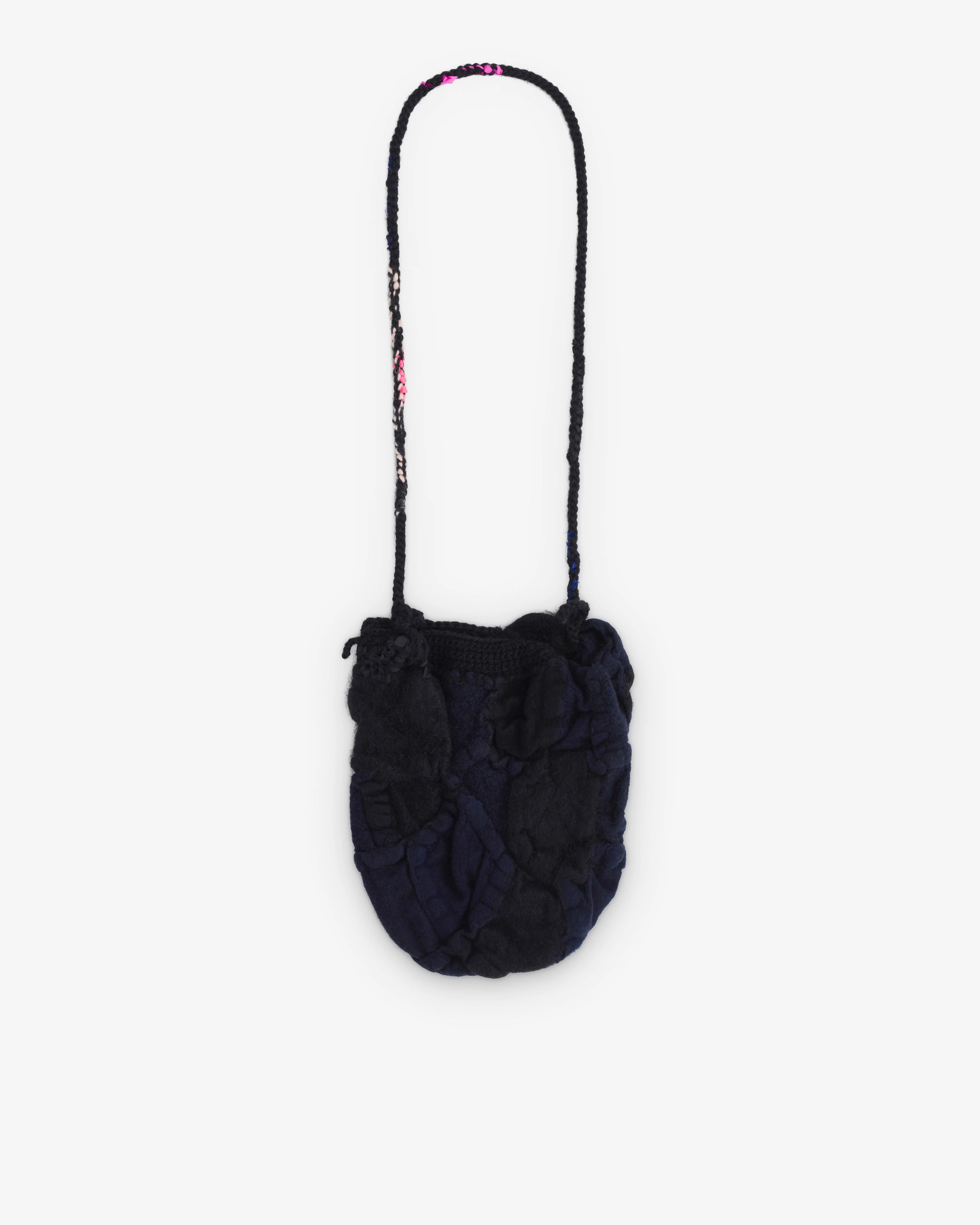 Daniela Gregis - Women’s Knot Shoulder Bag - (Black/Navy)